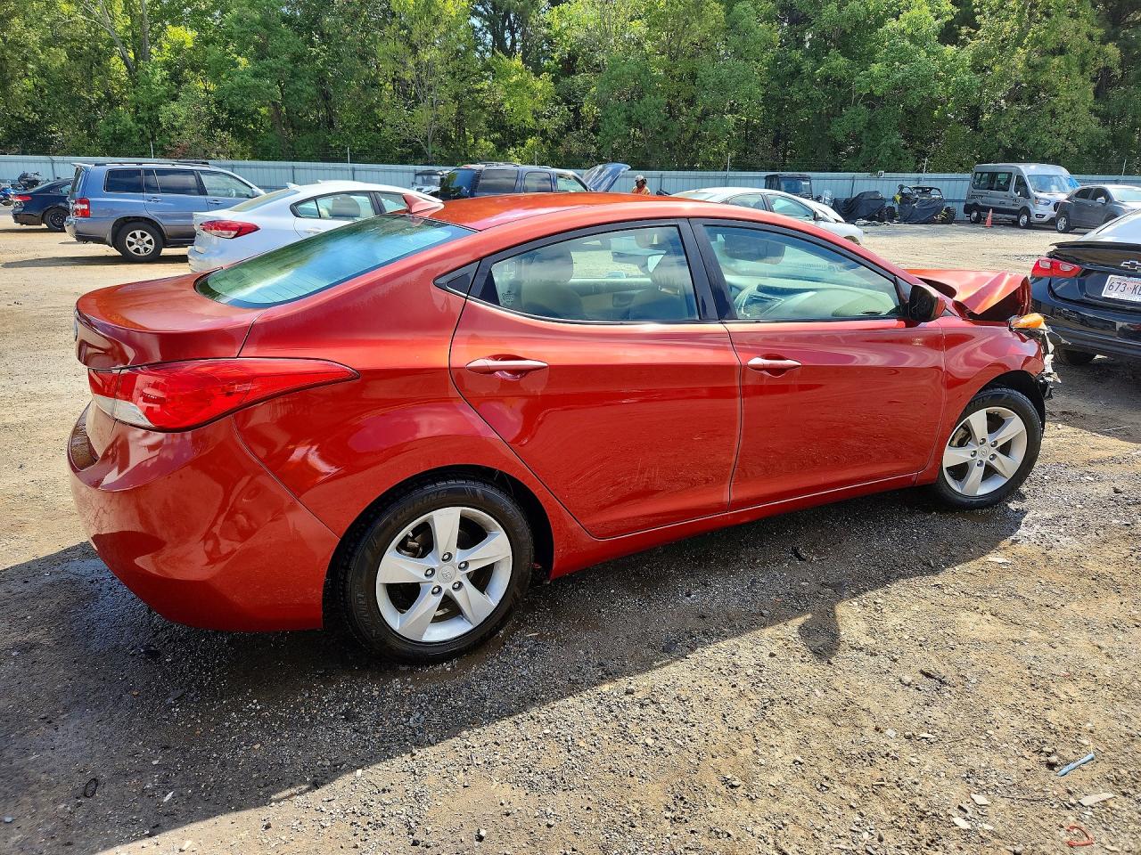 2011 Hyundai Elantra Gls Red vin: KMHDH4AE5BU146591