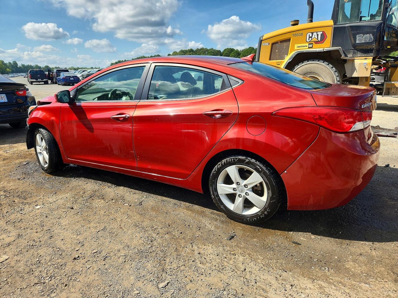 2011 Hyundai Elantra Gls Red vin: KMHDH4AE5BU146591