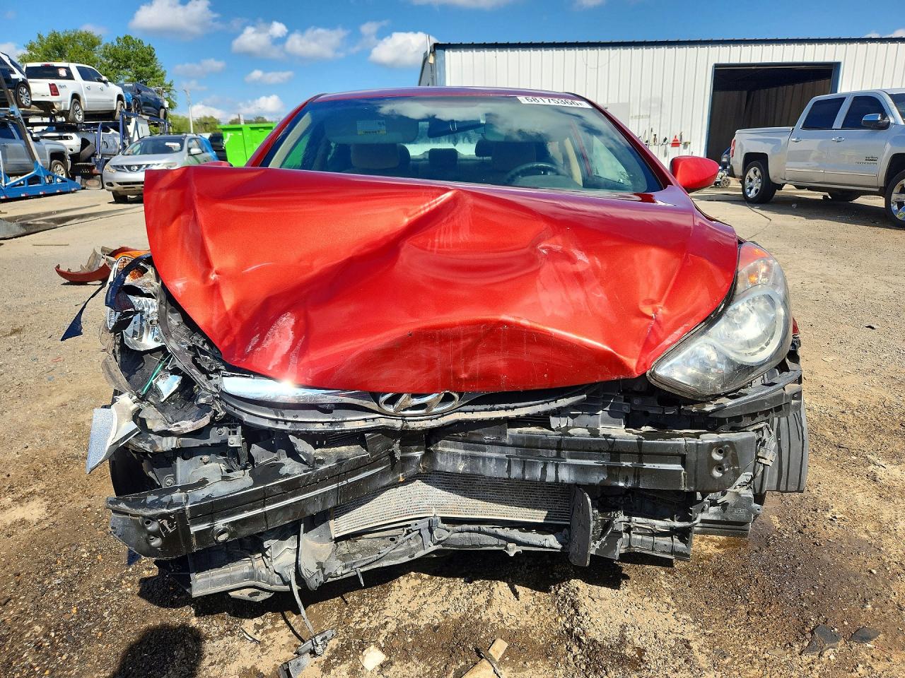 2011 Hyundai Elantra Gls Red vin: KMHDH4AE5BU146591
