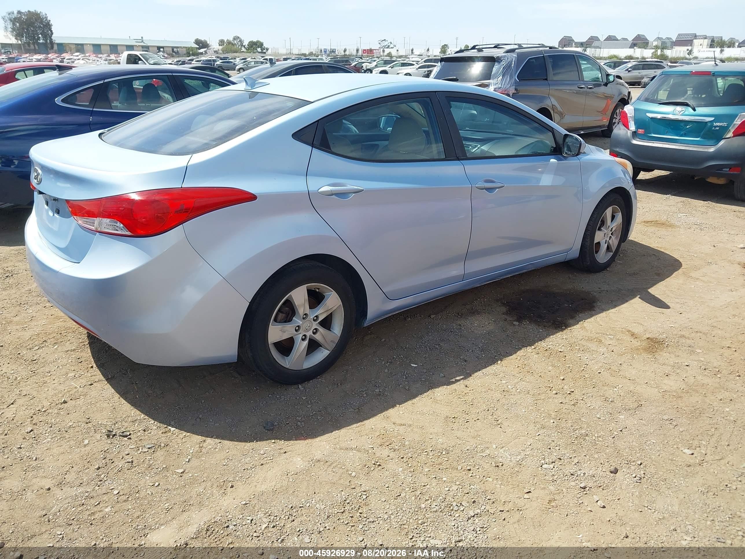 2011 Hyundai Elantra Gls (ulsan Plant) Blue vin: KMHDH4AE5BU154156