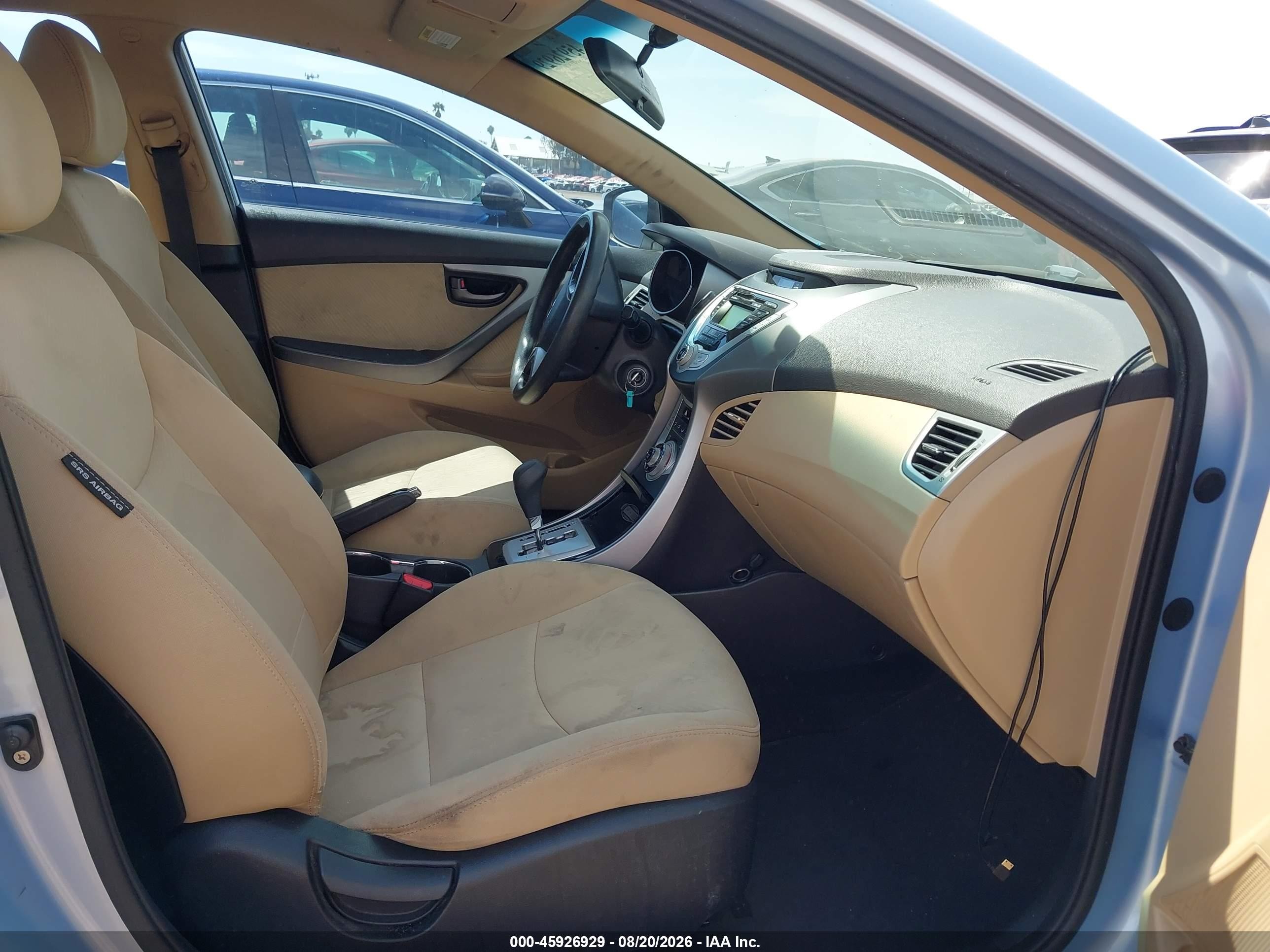 2011 Hyundai Elantra Gls (ulsan Plant) Blue vin: KMHDH4AE5BU154156