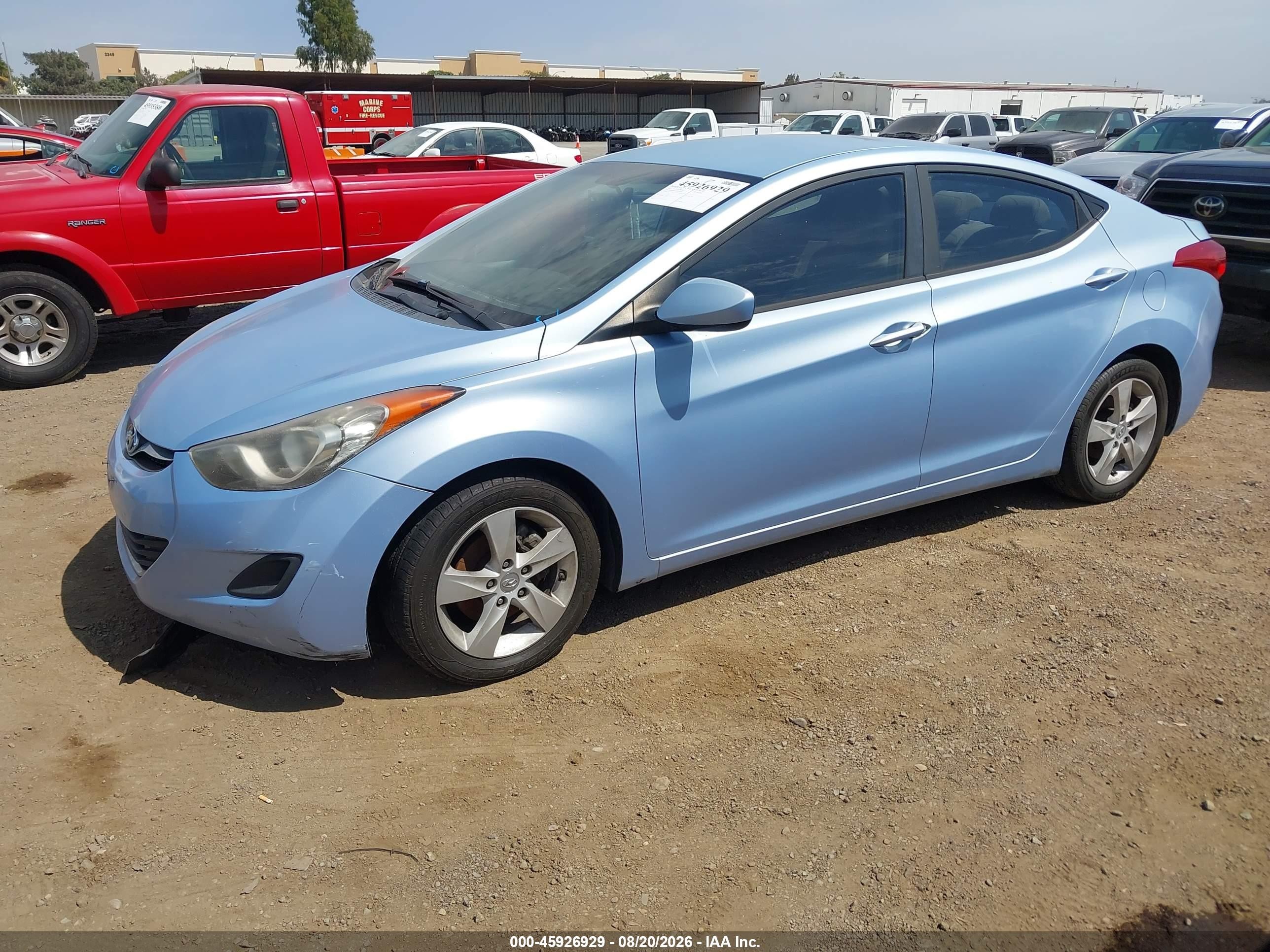 2011 Hyundai Elantra Gls (ulsan Plant) Blue vin: KMHDH4AE5BU154156