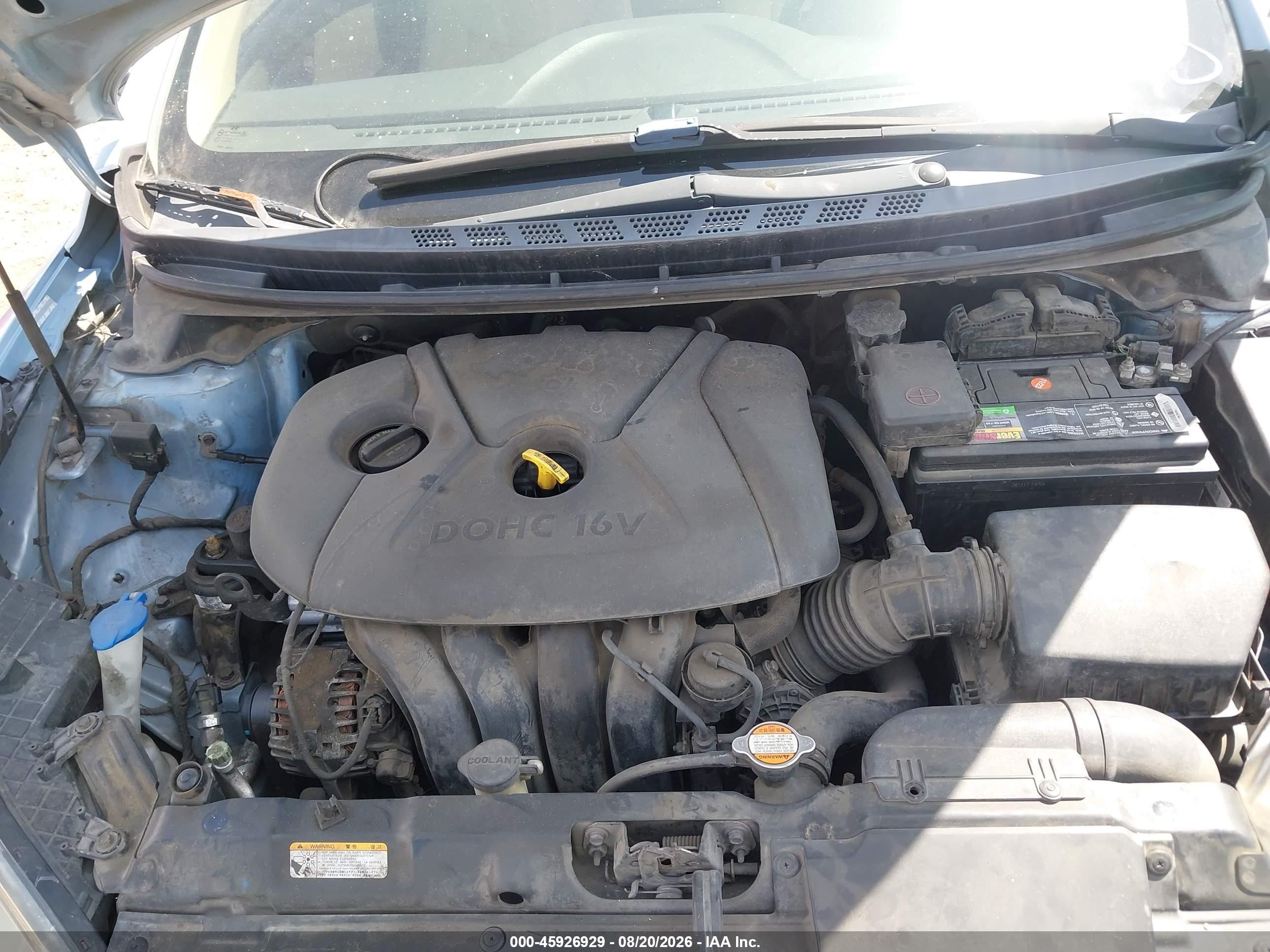 2011 Hyundai Elantra Gls (ulsan Plant) Blue vin: KMHDH4AE5BU154156