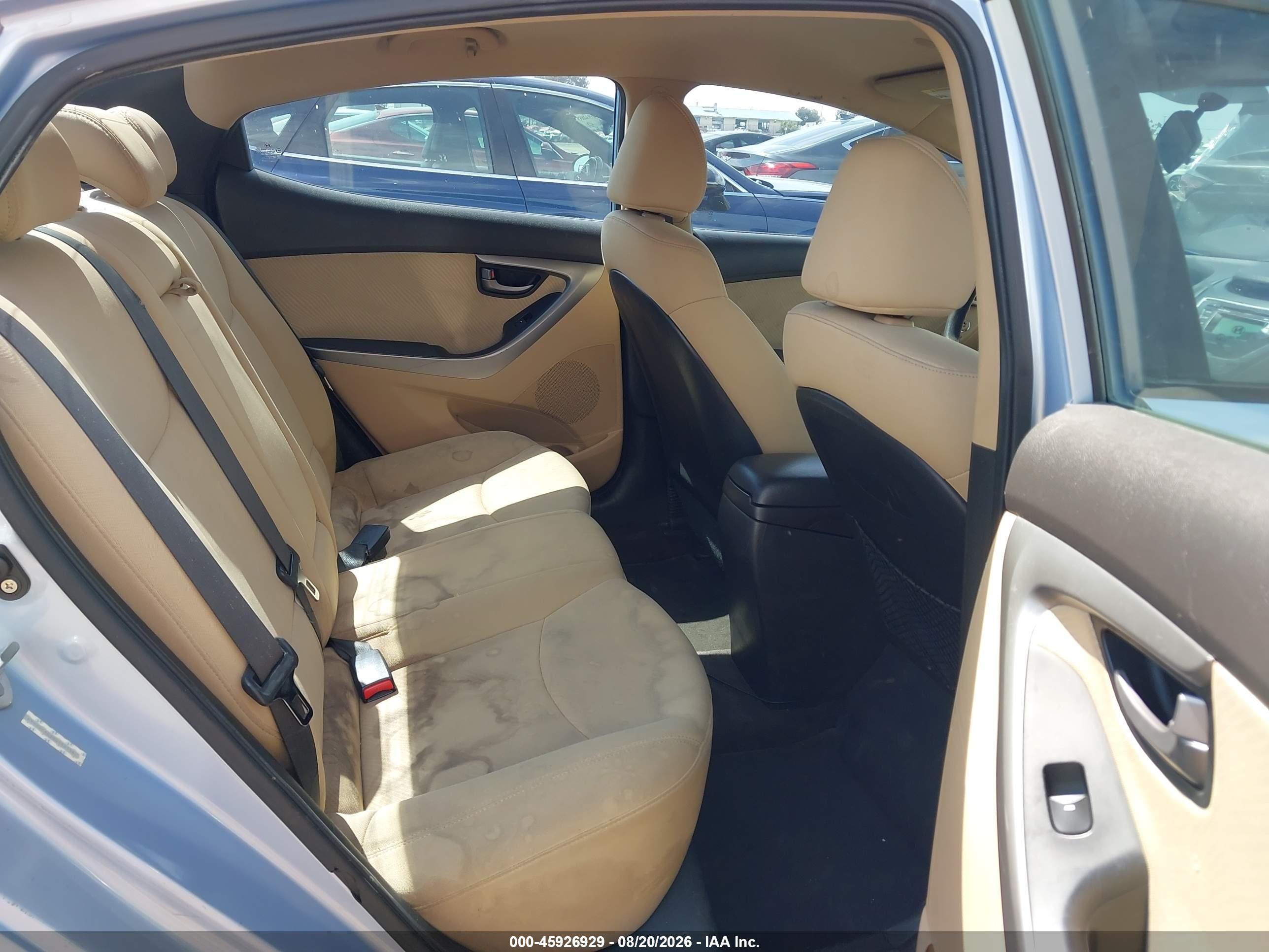 2011 Hyundai Elantra Gls (ulsan Plant) Blue vin: KMHDH4AE5BU154156