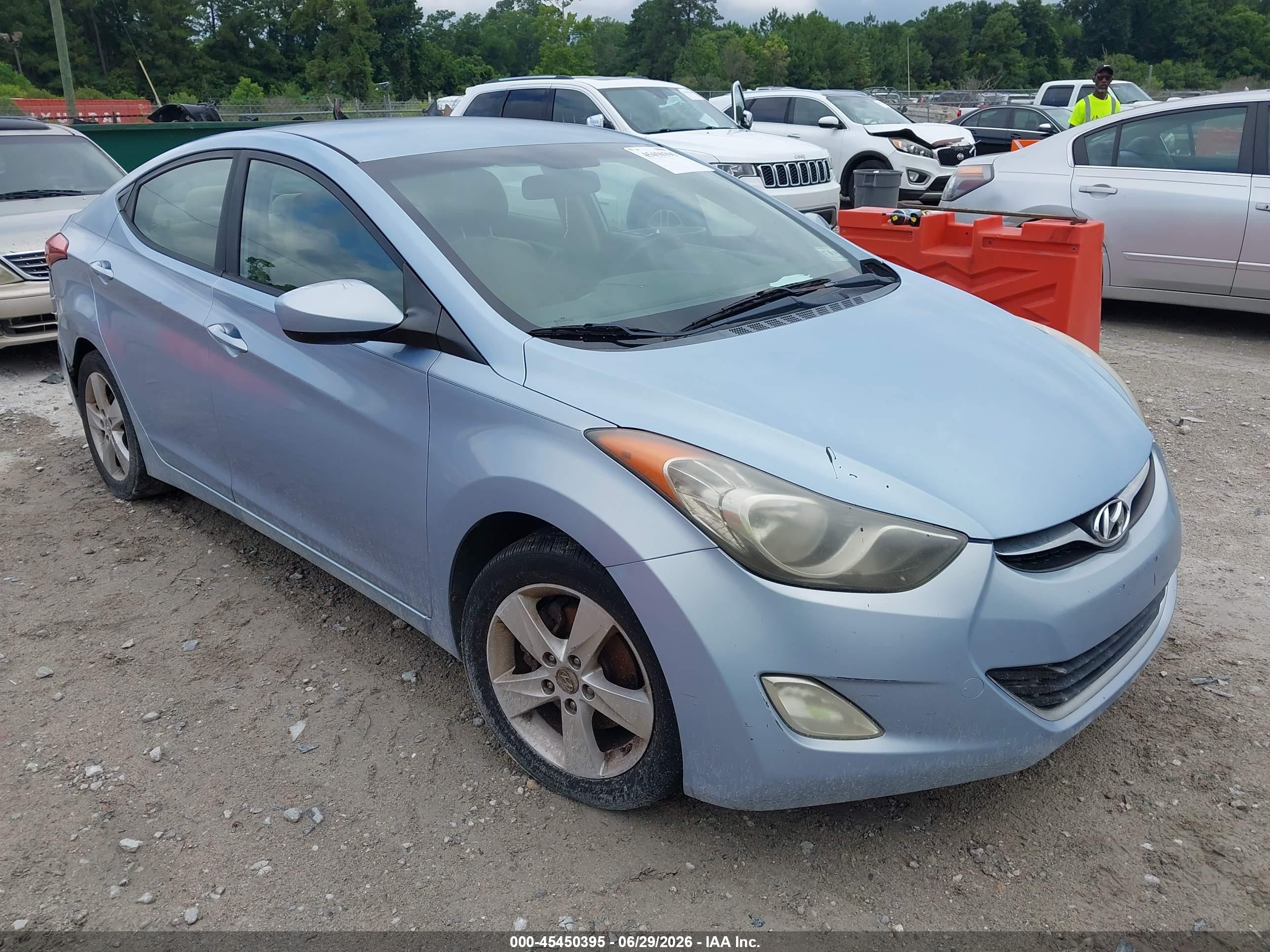 2012 Hyundai Elantra Gls (ulsan Plant) Синий vin: KMHDH4AE5CU191645