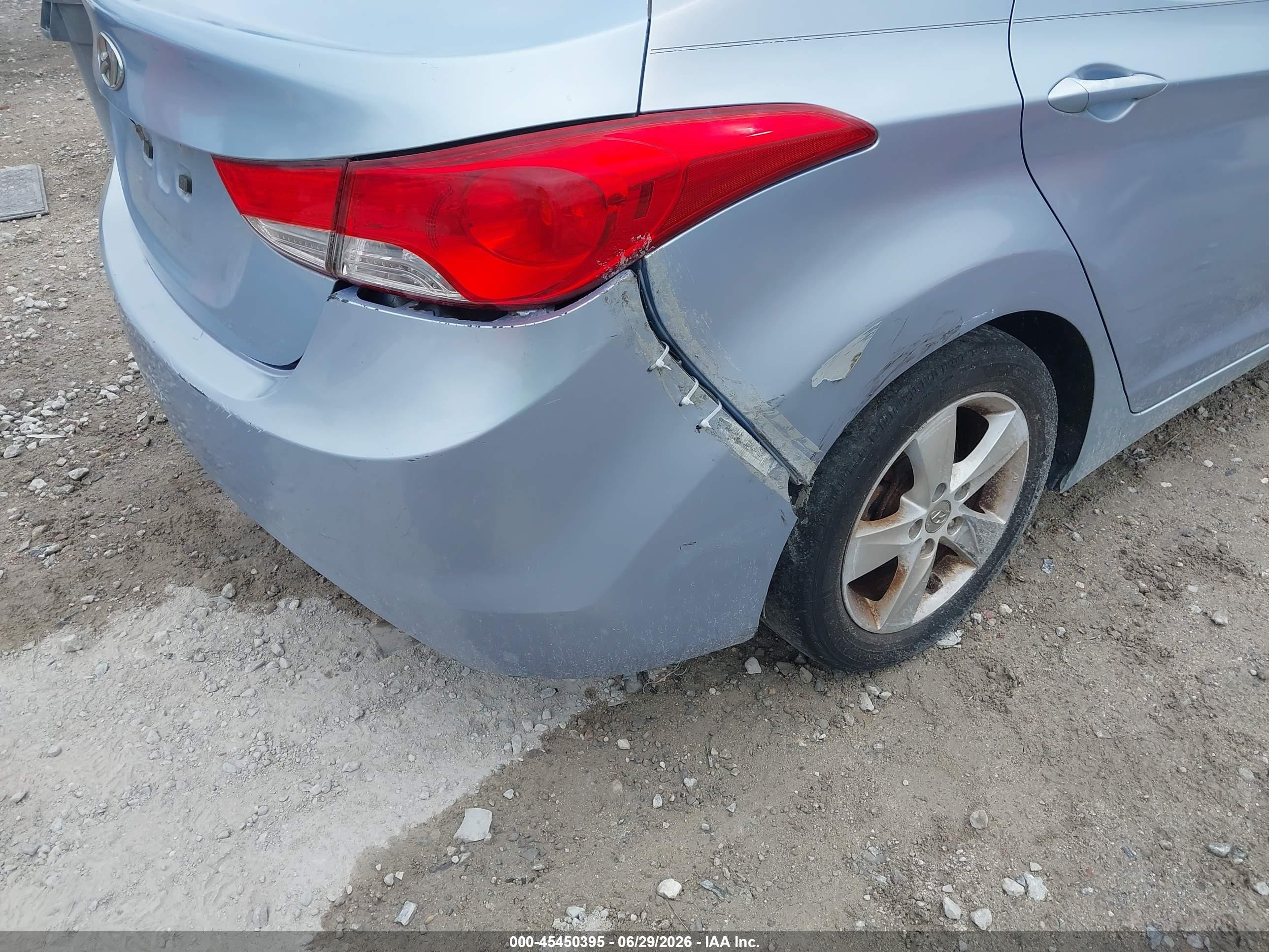 2012 Hyundai Elantra Gls (ulsan Plant) Синий vin: KMHDH4AE5CU191645