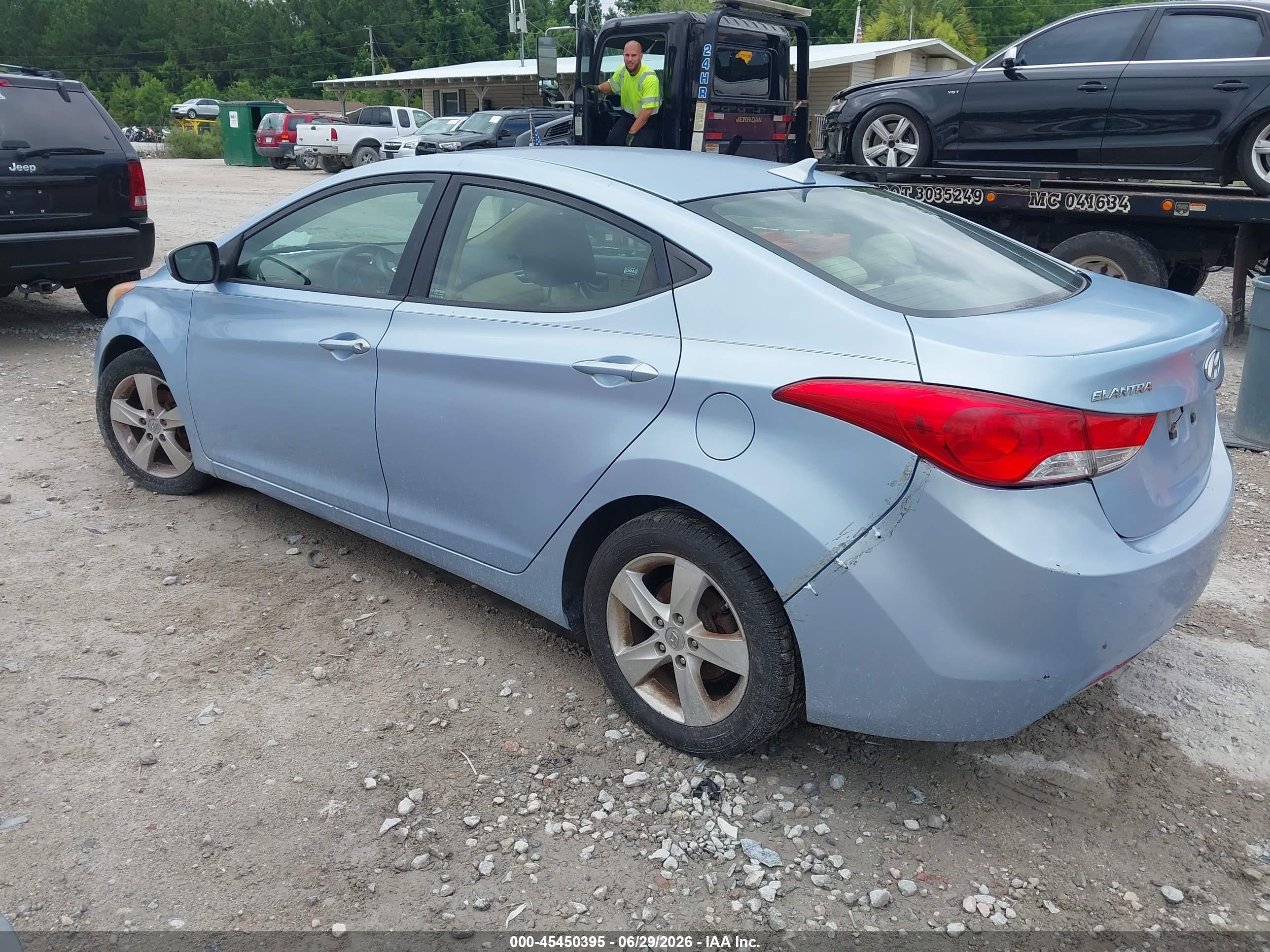 2012 Hyundai Elantra Gls (ulsan Plant) Синий vin: KMHDH4AE5CU191645