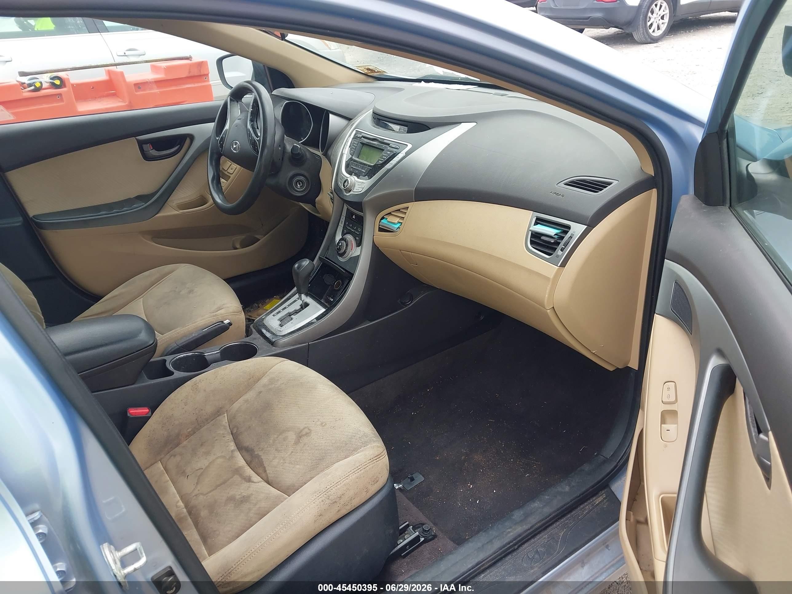 2012 Hyundai Elantra Gls (ulsan Plant) Синий vin: KMHDH4AE5CU191645