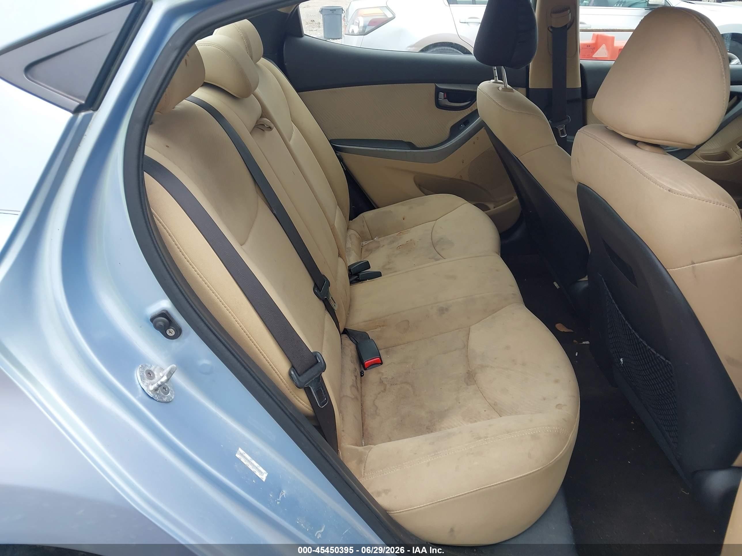 2012 Hyundai Elantra Gls (ulsan Plant) Синий vin: KMHDH4AE5CU191645