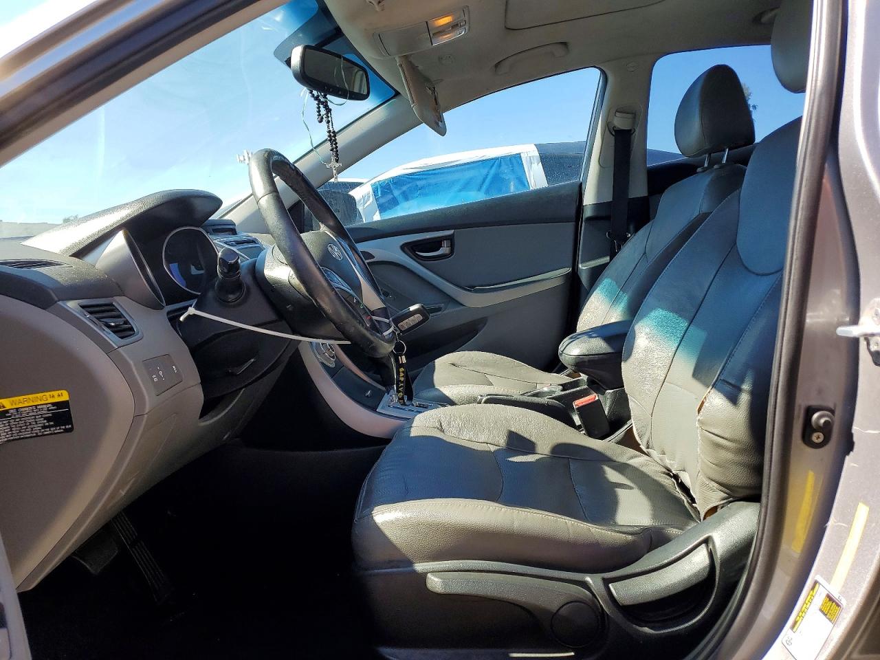 2012 Hyundai Elantra Limited Серебряный vin: KMHDH4AE5CU205513