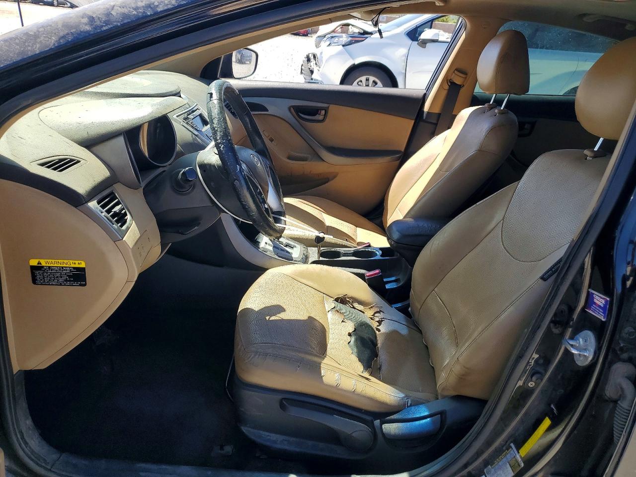 2012 Hyundai Elantra Limited Black vin: KMHDH4AE5CU206662