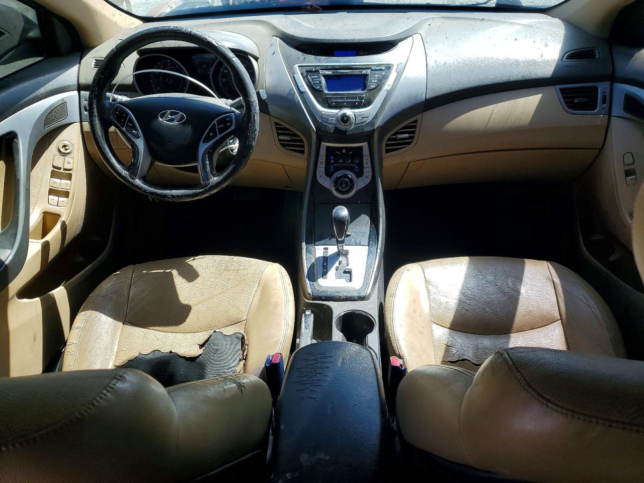 2012 Hyundai Elantra Limited Black vin: KMHDH4AE5CU206662