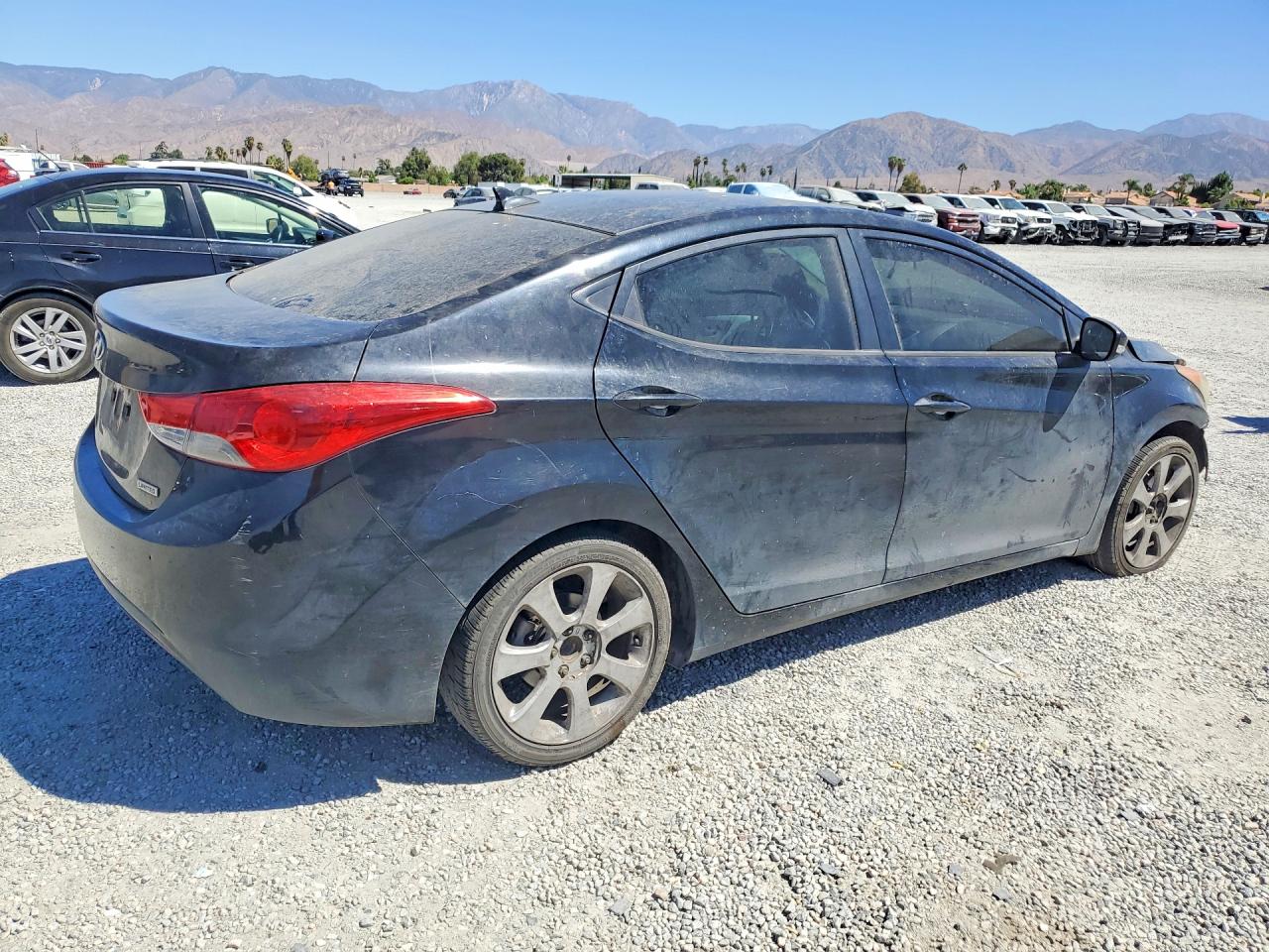 2012 Hyundai Elantra Limited Black vin: KMHDH4AE5CU206662