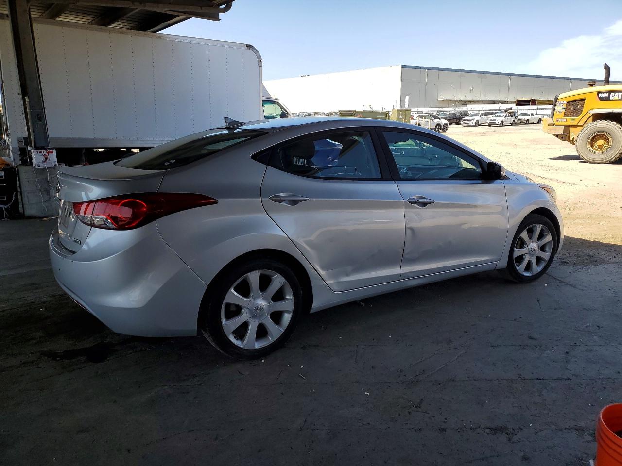 2012 Hyundai Elantra Limited Silver vin: KMHDH4AE5CU208024