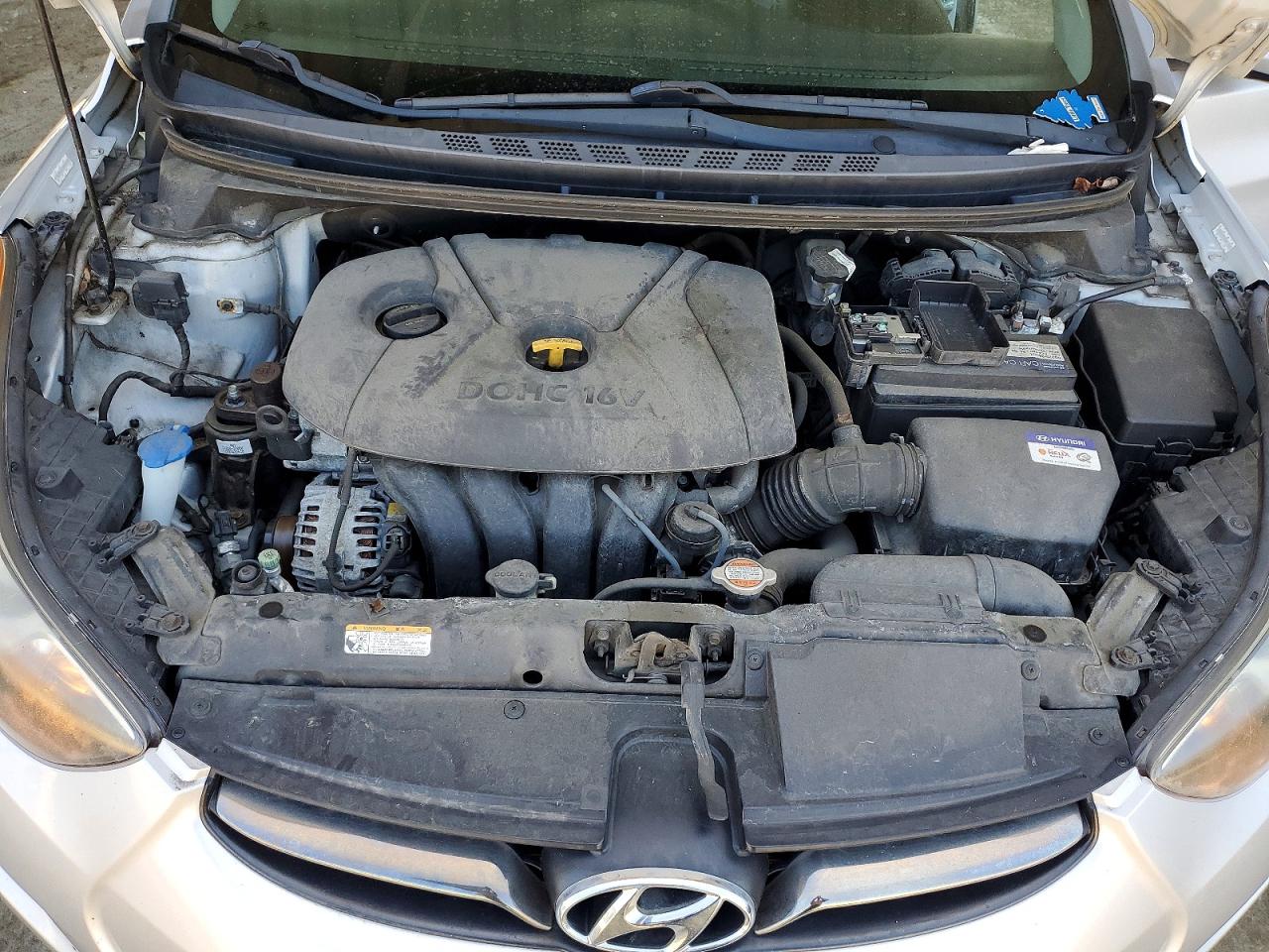 2012 Hyundai Elantra Limited Silver vin: KMHDH4AE5CU208024