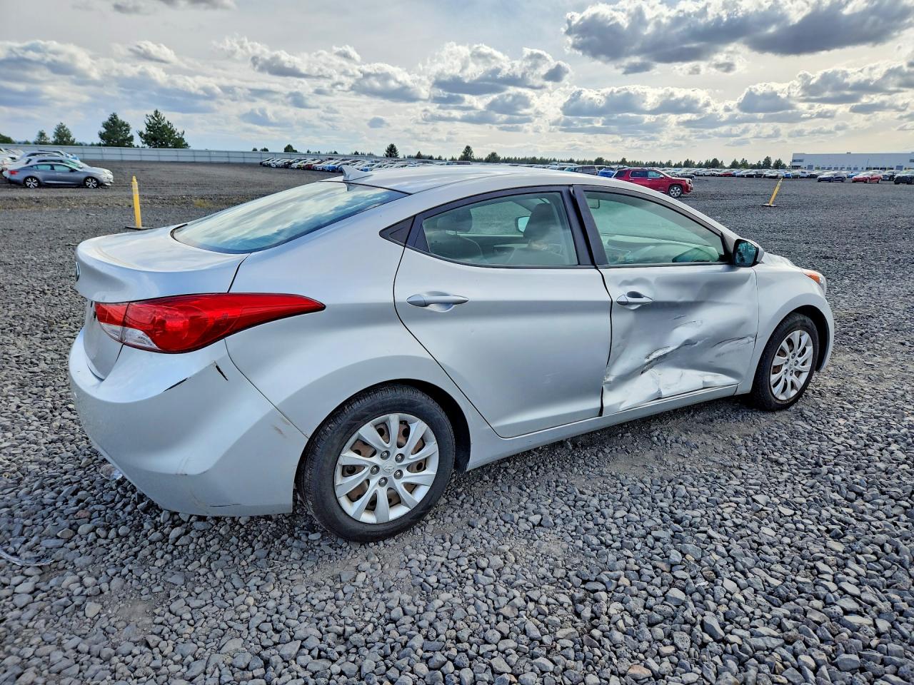 2012 Hyundai Elantra Gls Silver vin: KMHDH4AE5CU231495