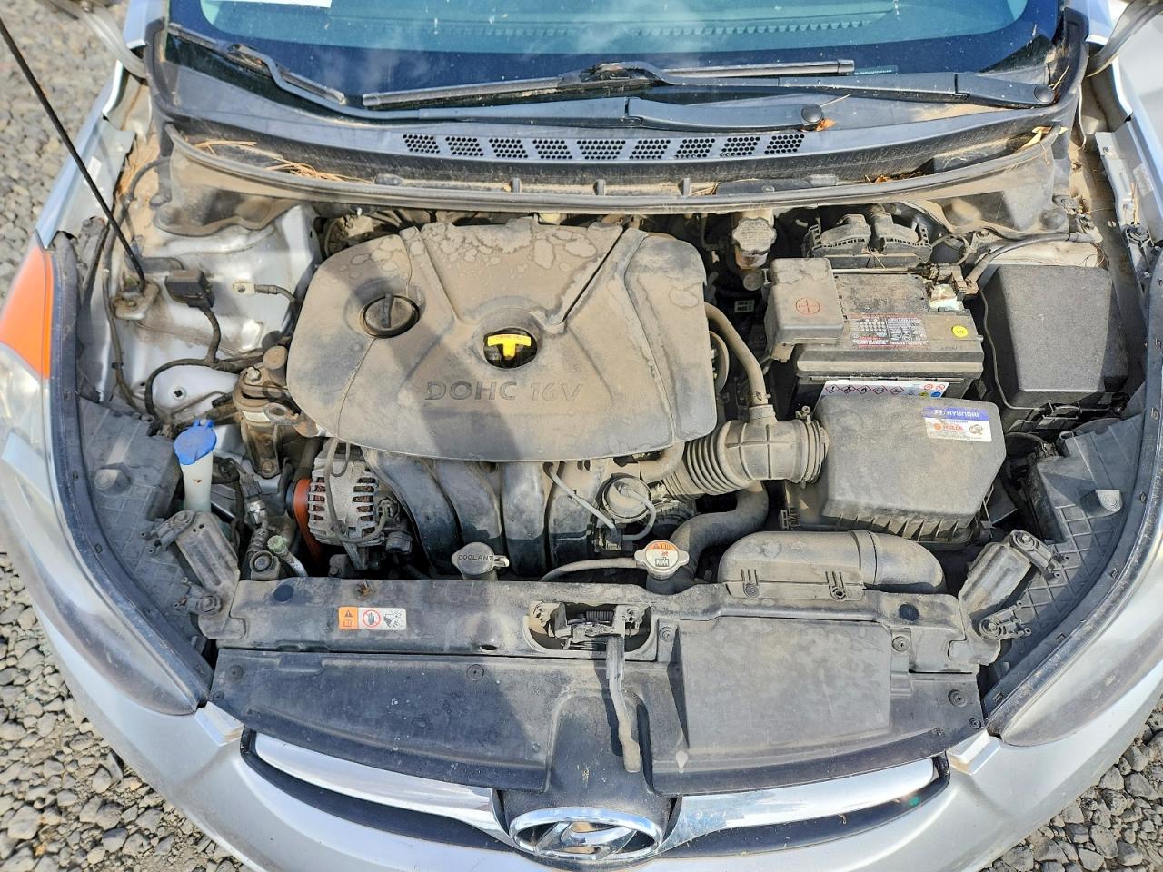 2012 Hyundai Elantra Gls Silver vin: KMHDH4AE5CU231495