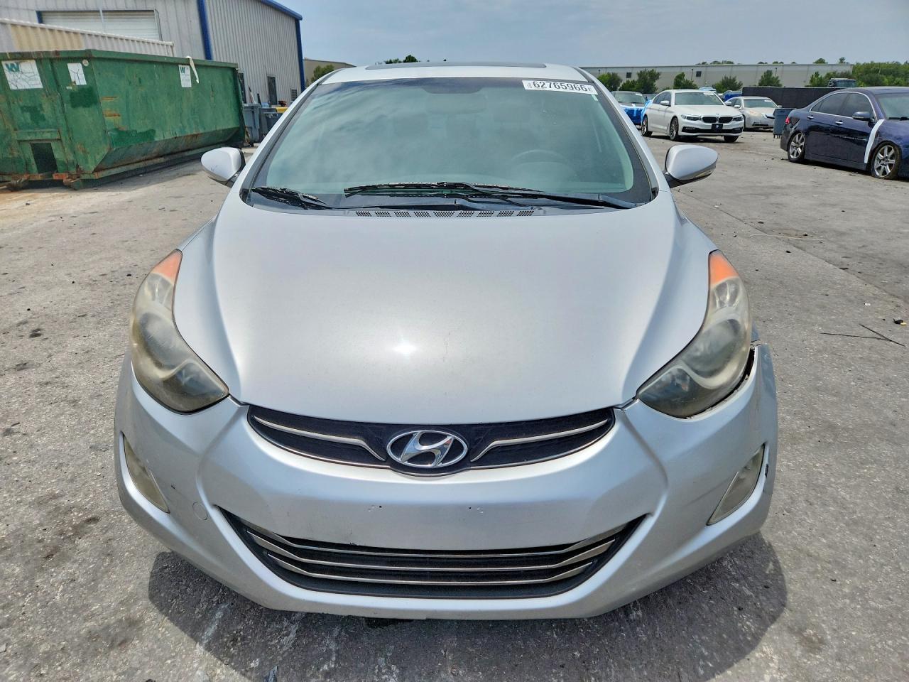 2012 Hyundai Elantra Limited Silver vin: KMHDH4AE5CU260267