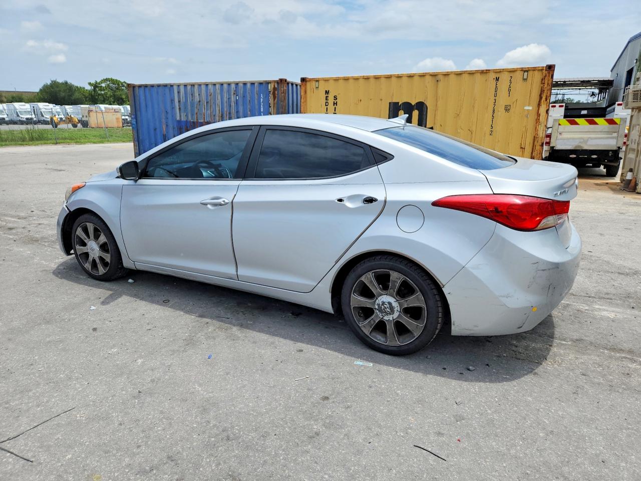 2012 Hyundai Elantra Limited Silver vin: KMHDH4AE5CU260267