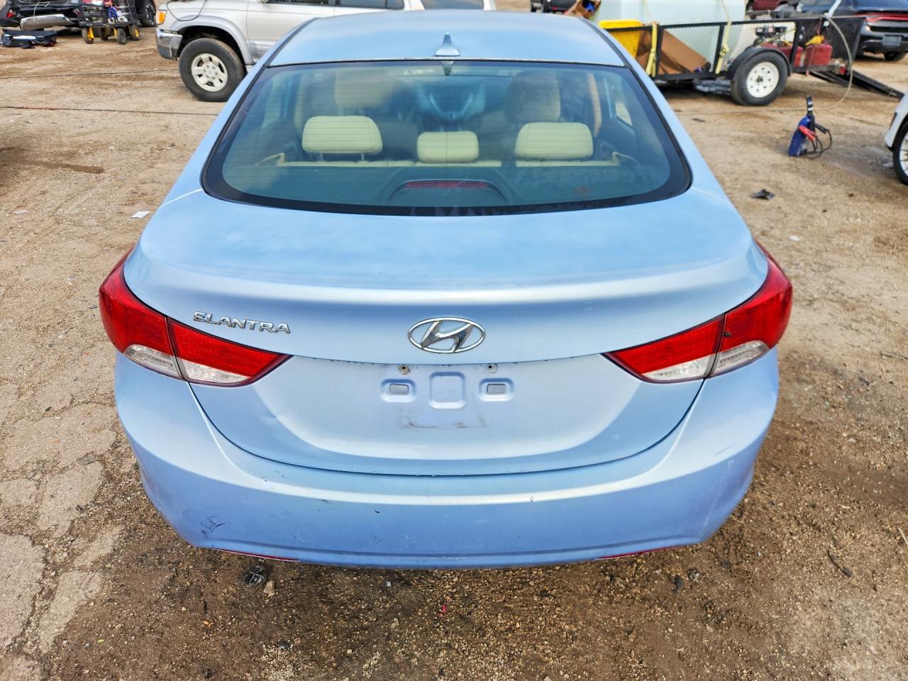2012 Hyundai Elantra Gls Blue vin: KMHDH4AE5CU268997