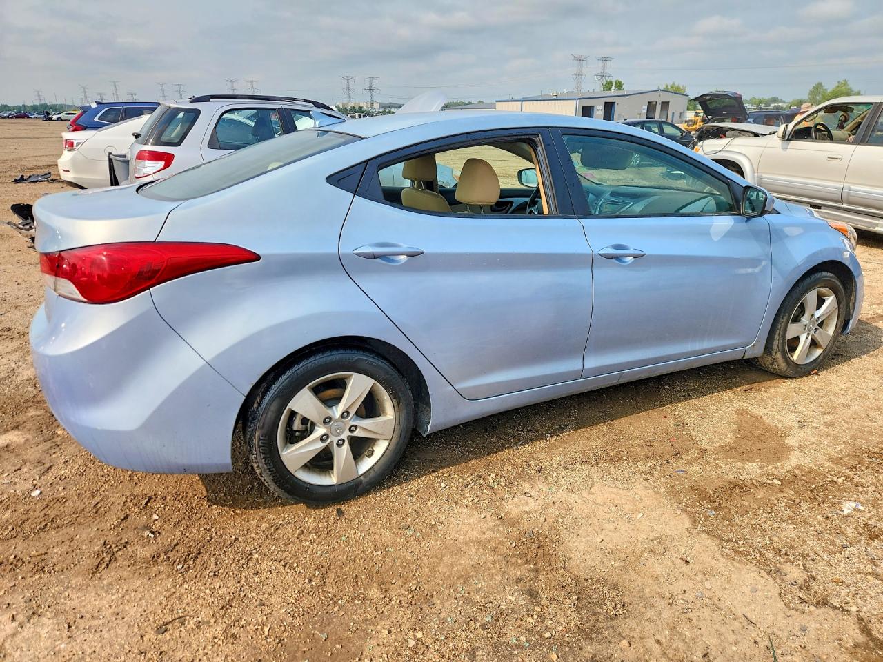 2012 Hyundai Elantra Gls Blue vin: KMHDH4AE5CU268997