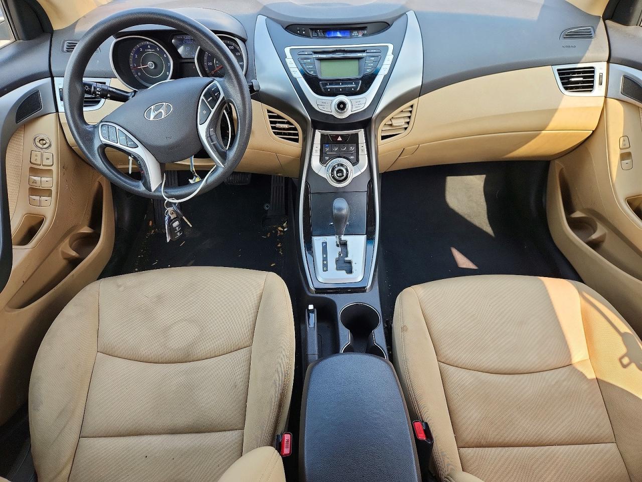 2012 Hyundai Elantra Gls Blue vin: KMHDH4AE5CU268997