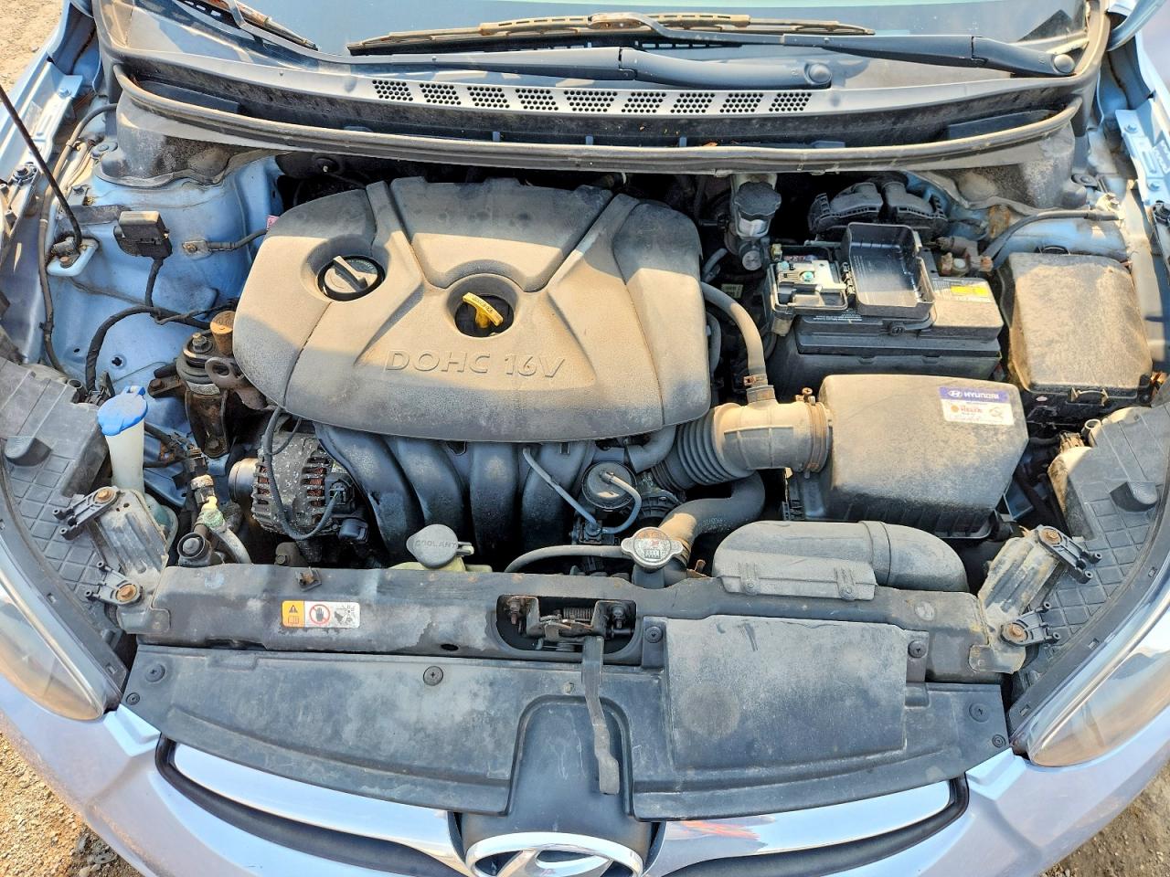 2012 Hyundai Elantra Gls Blue vin: KMHDH4AE5CU268997