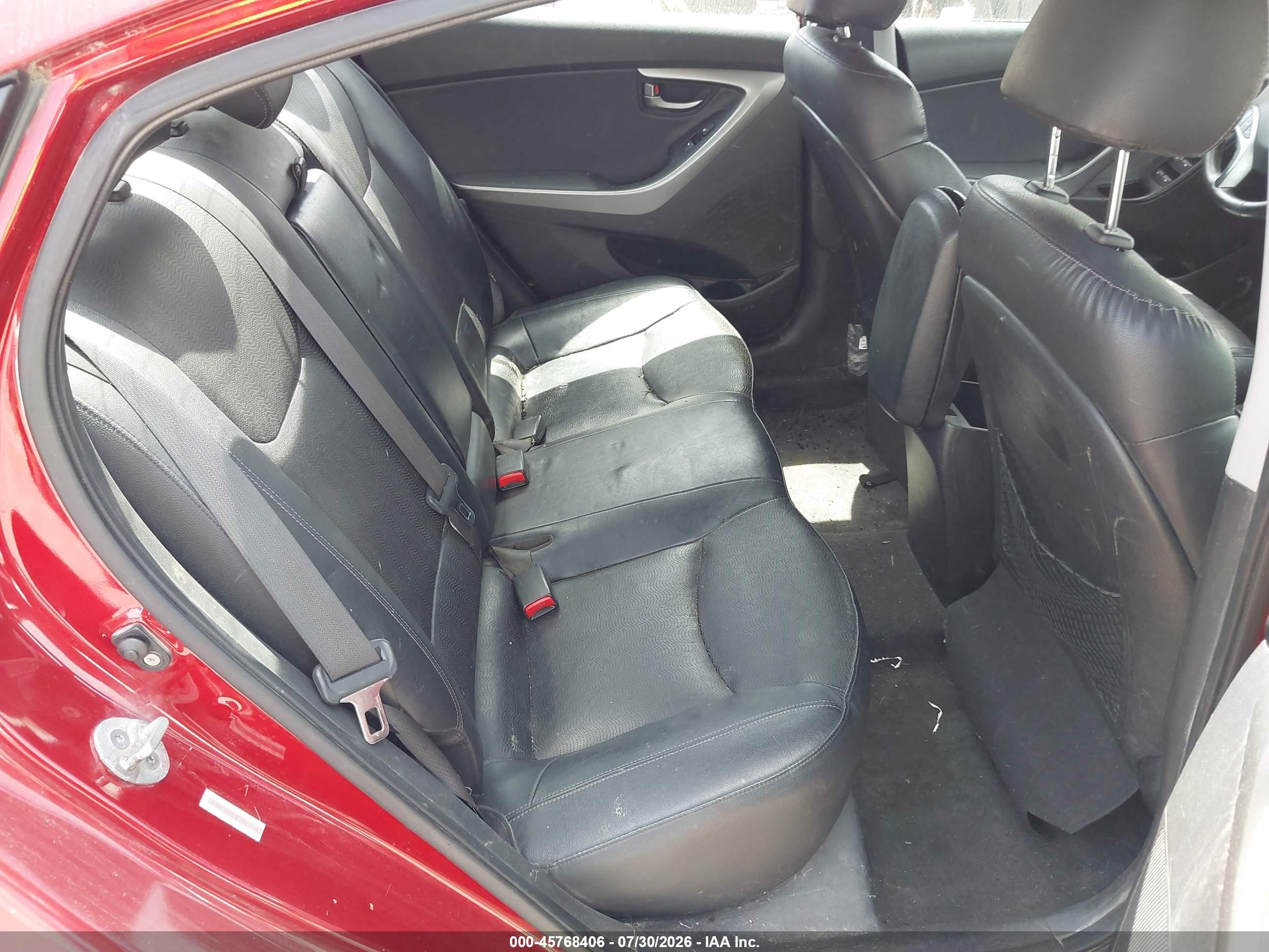 2012 Hyundai Elantra Limited (ulsan Plant) Красный vin: KMHDH4AE5CU269678