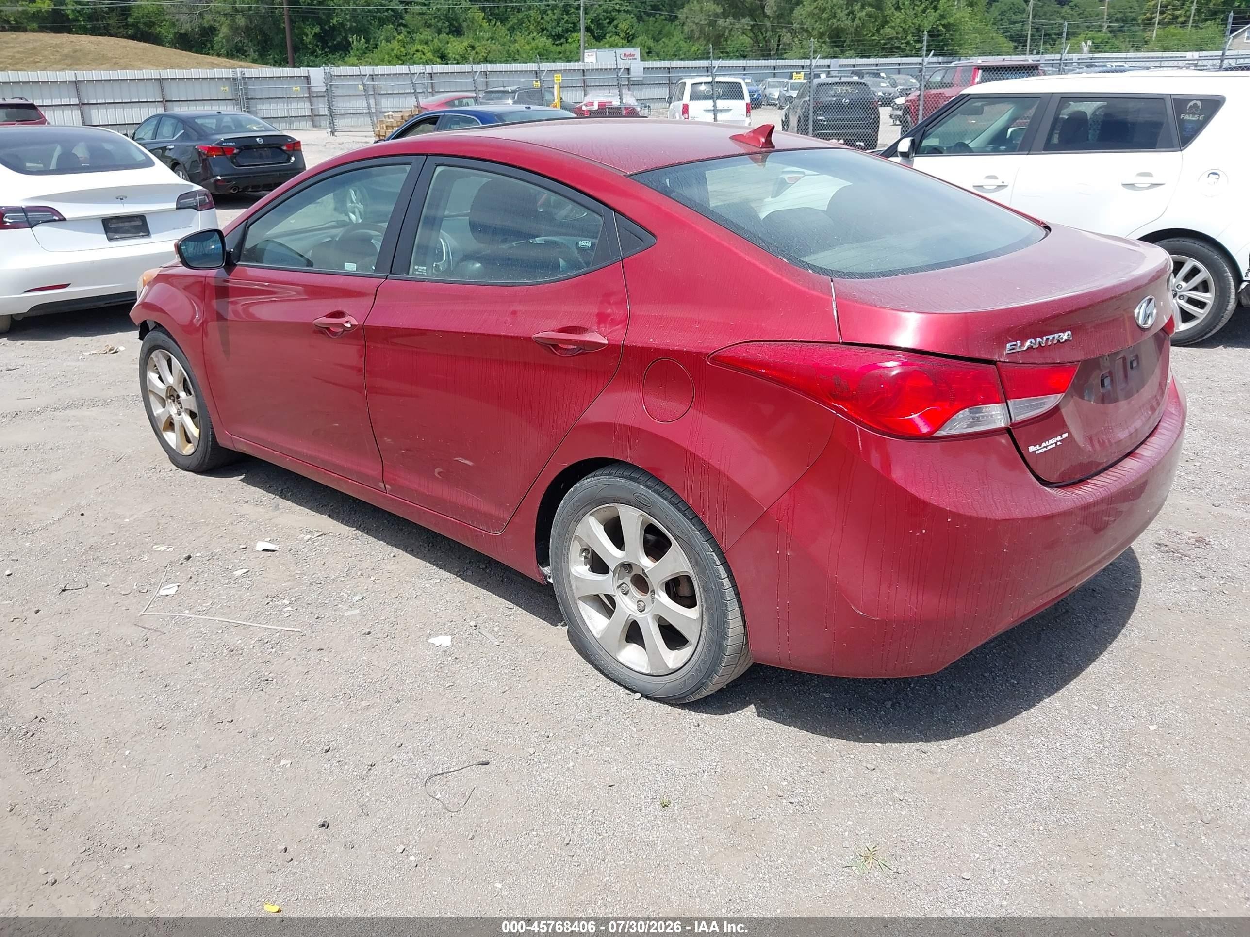 2012 Hyundai Elantra Limited (ulsan Plant) Красный vin: KMHDH4AE5CU269678