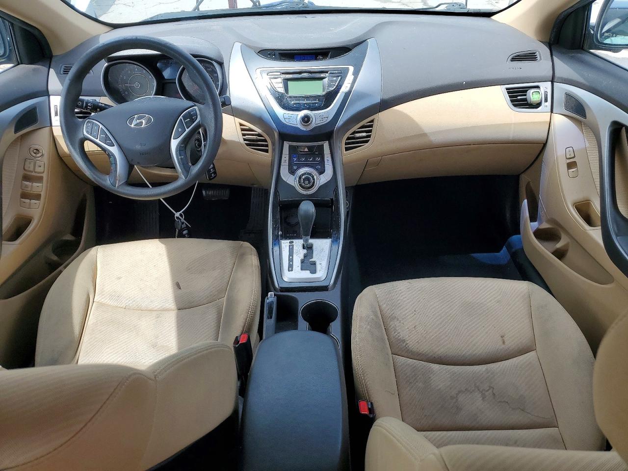 2012 Hyundai Elantra Gls Blue vin: KMHDH4AE5CU275383