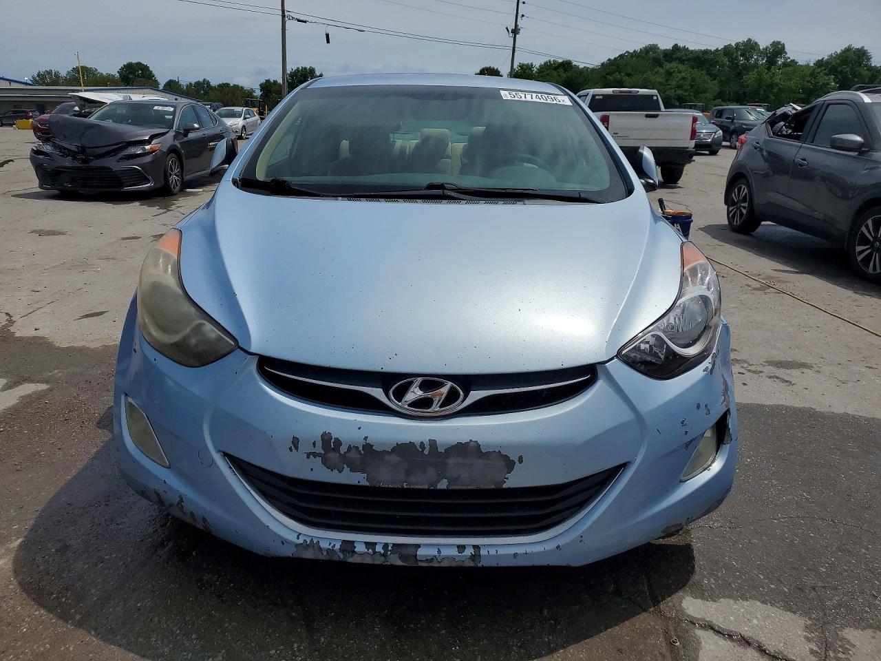 2012 Hyundai Elantra Gls Blue vin: KMHDH4AE5CU275383