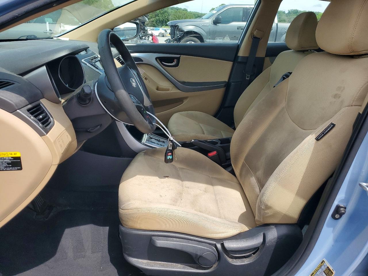 2012 Hyundai Elantra Gls Blue vin: KMHDH4AE5CU275383