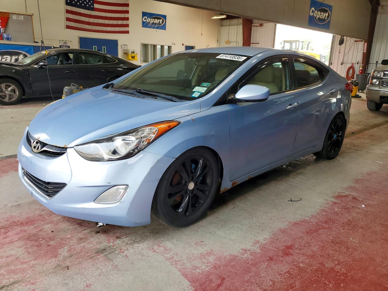 2012 Hyundai Elantra Gls Синий vin: KMHDH4AE5CU293902