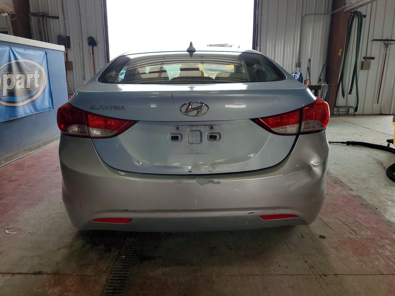 2012 Hyundai Elantra Gls Синий vin: KMHDH4AE5CU293902