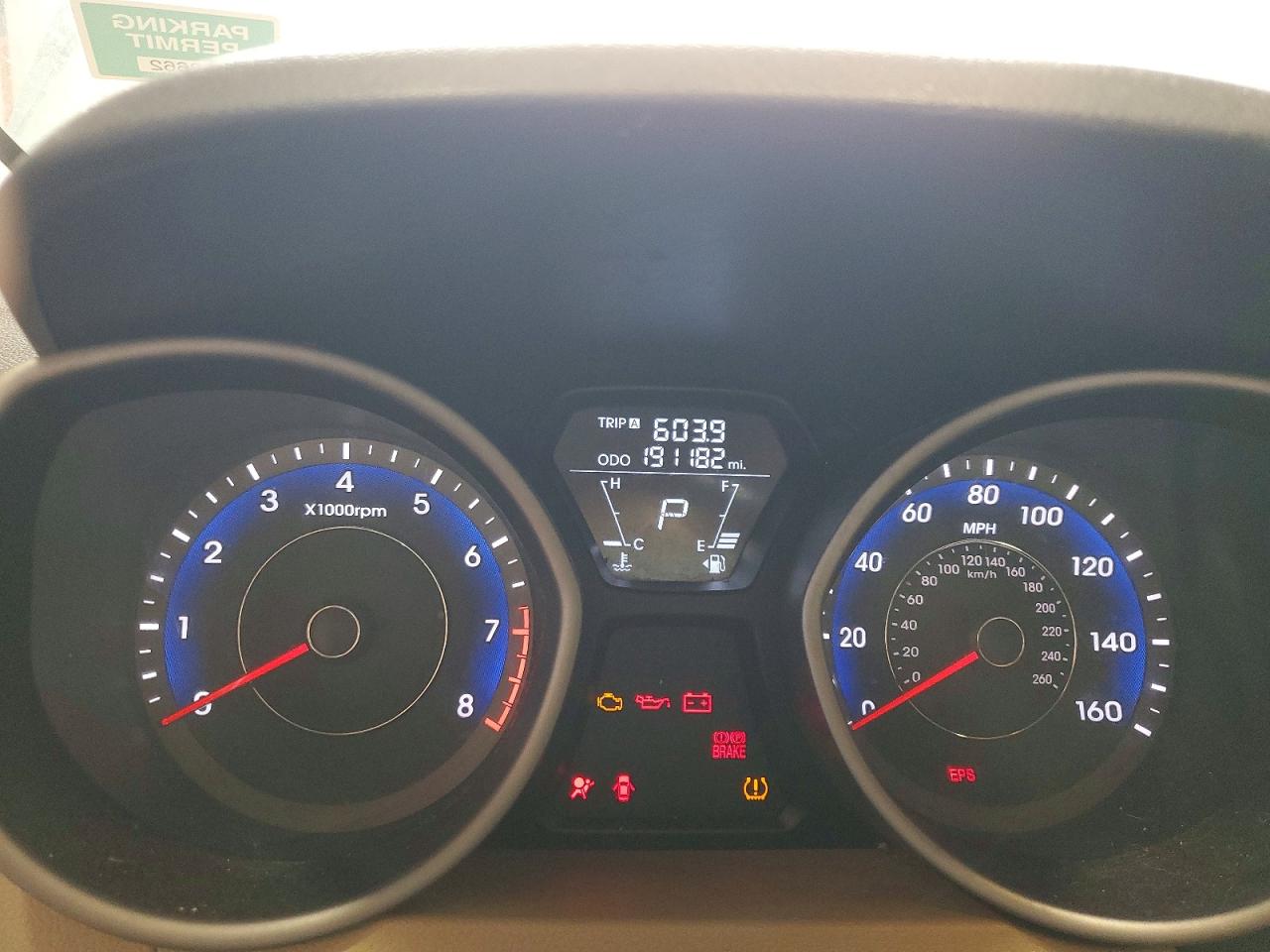2012 Hyundai Elantra Gls Синий vin: KMHDH4AE5CU293902