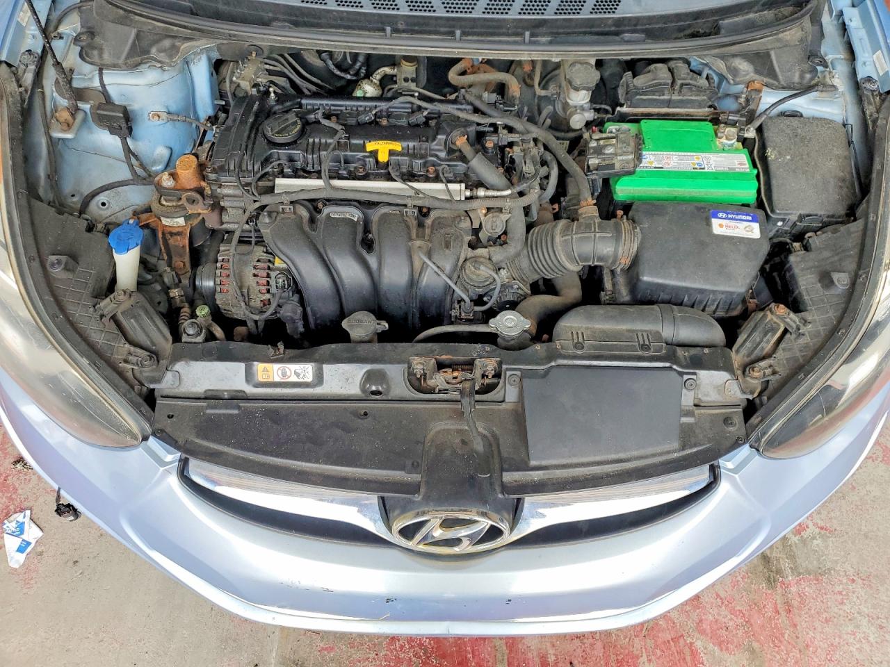 2012 Hyundai Elantra Gls Синий vin: KMHDH4AE5CU293902