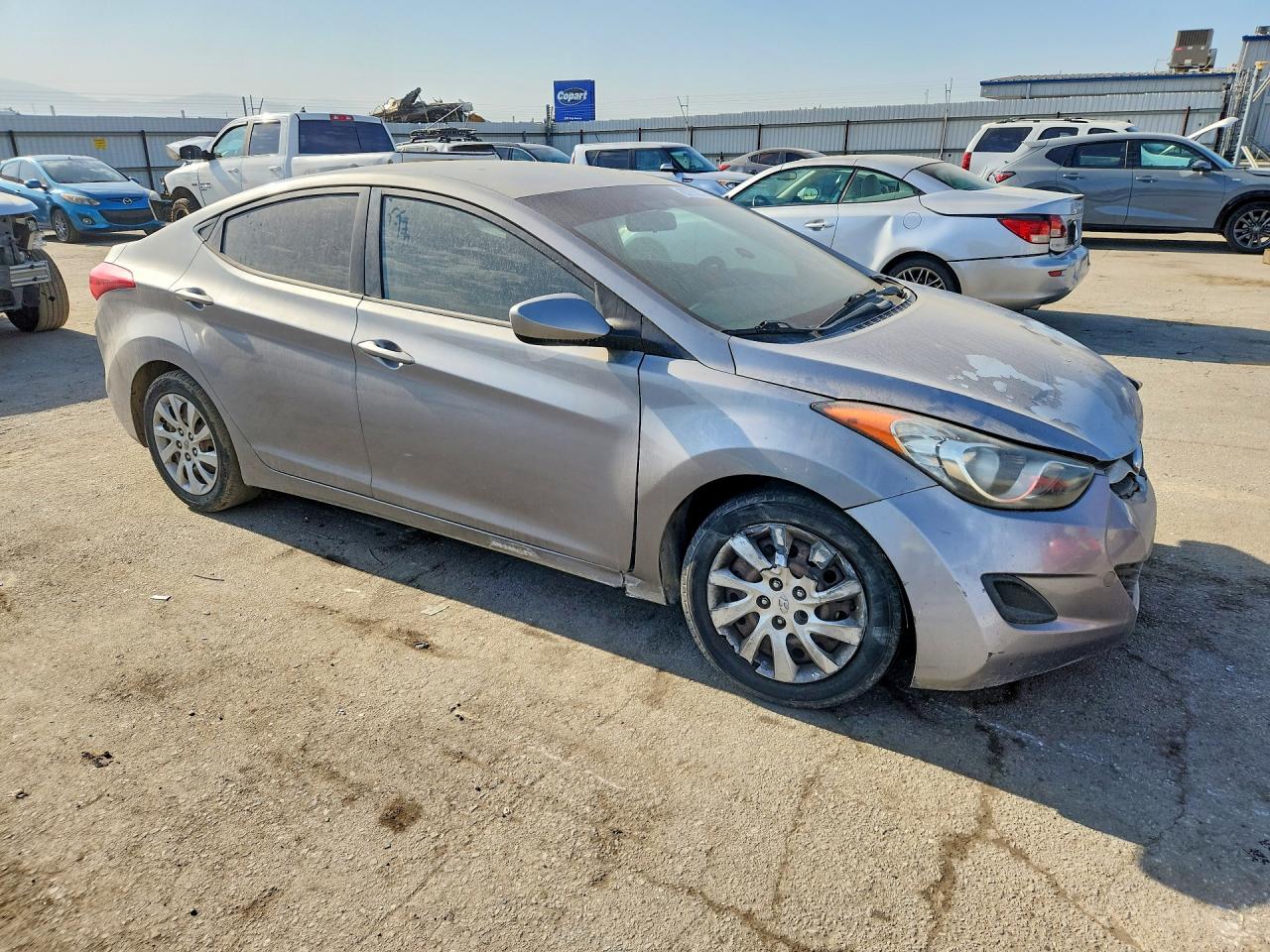 2012 Hyundai Elantra Gls Gray vin: KMHDH4AE5CU300251