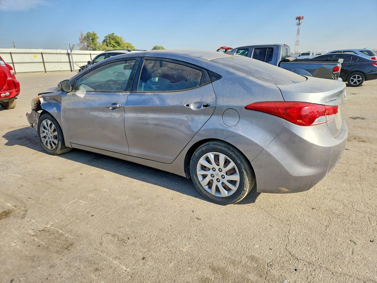 2012 Hyundai Elantra Gls Gray vin: KMHDH4AE5CU300251