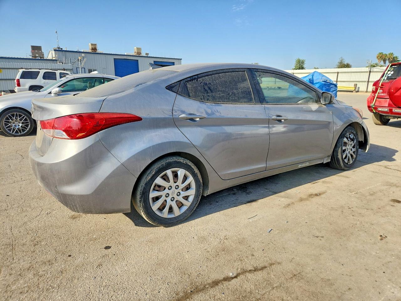 2012 Hyundai Elantra Gls Gray vin: KMHDH4AE5CU300251