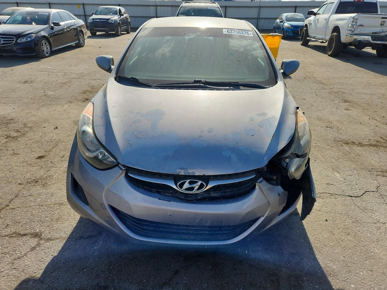 2012 Hyundai Elantra Gls Gray vin: KMHDH4AE5CU300251