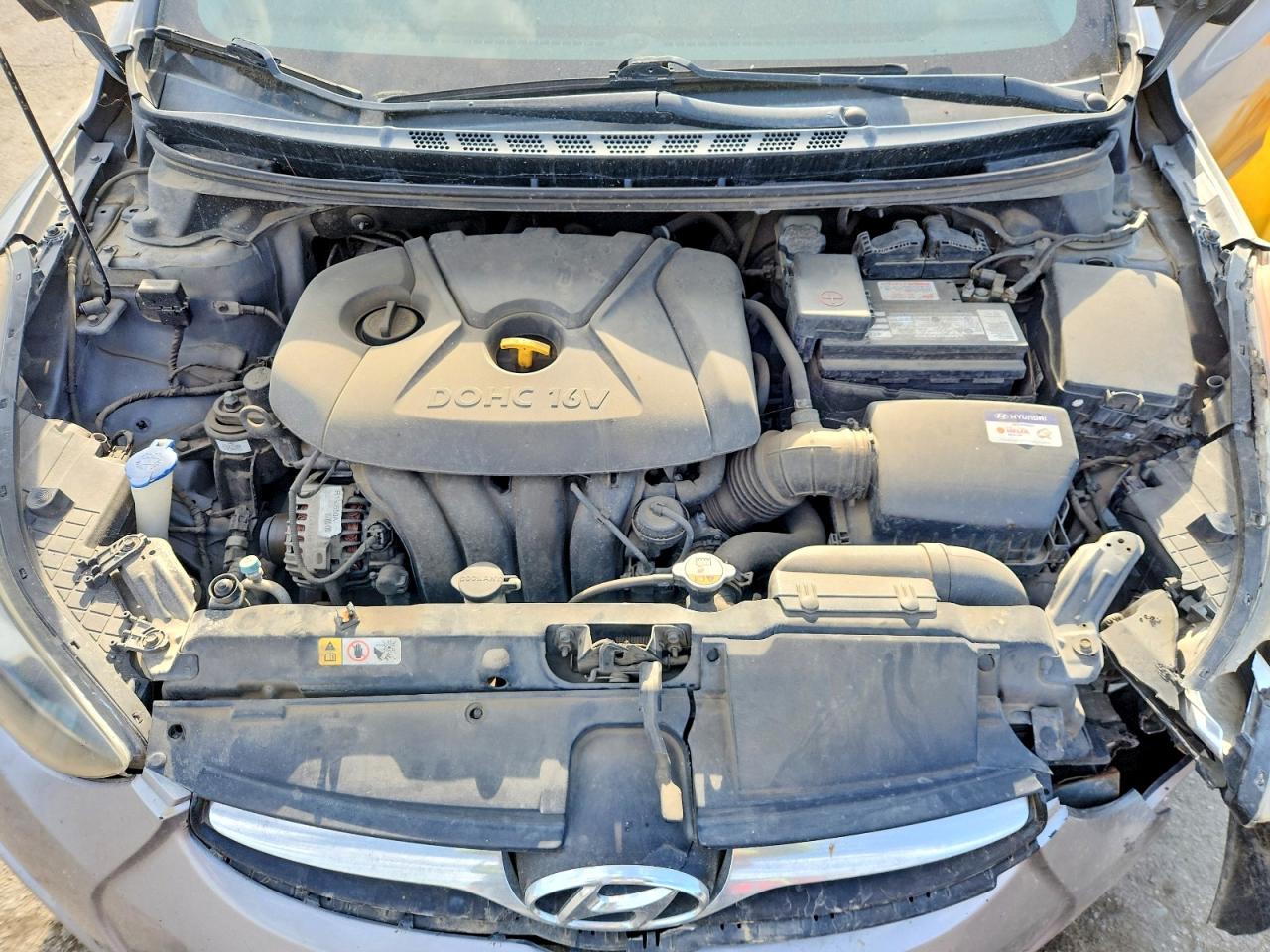 2012 Hyundai Elantra Gls Gray vin: KMHDH4AE5CU300251
