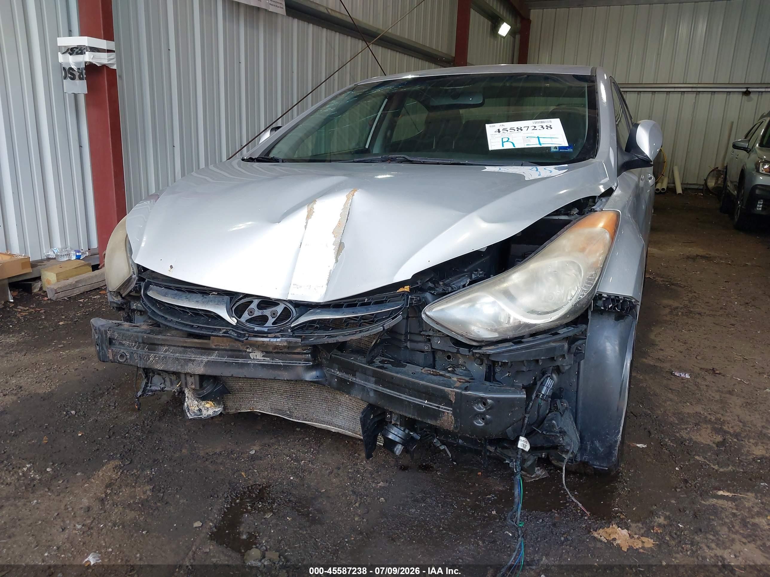 2012 Hyundai Elantra Gls (ulsan Plant) Silver vin: KMHDH4AE5CU305577