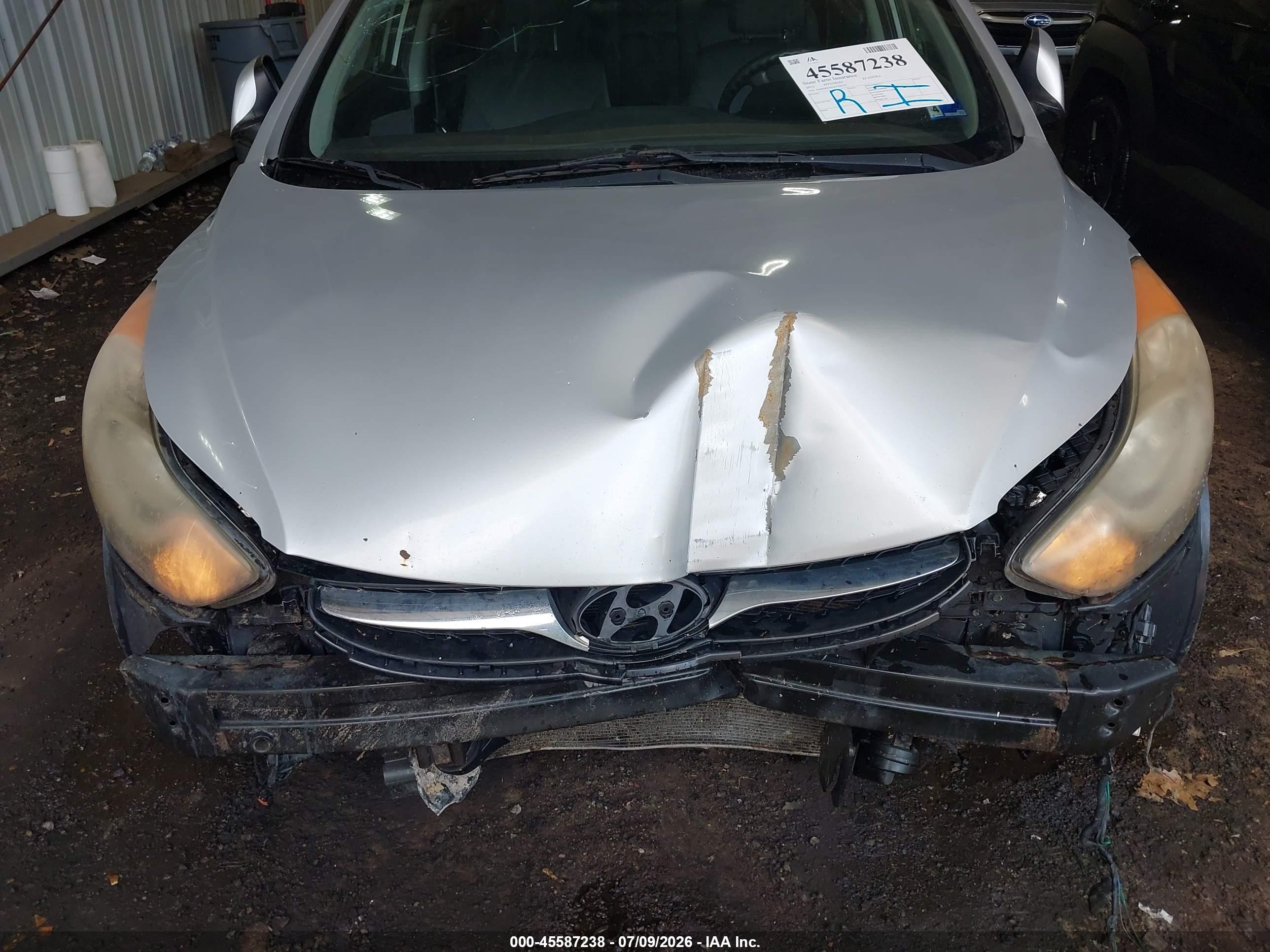 2012 Hyundai Elantra Gls (ulsan Plant) Silver vin: KMHDH4AE5CU305577