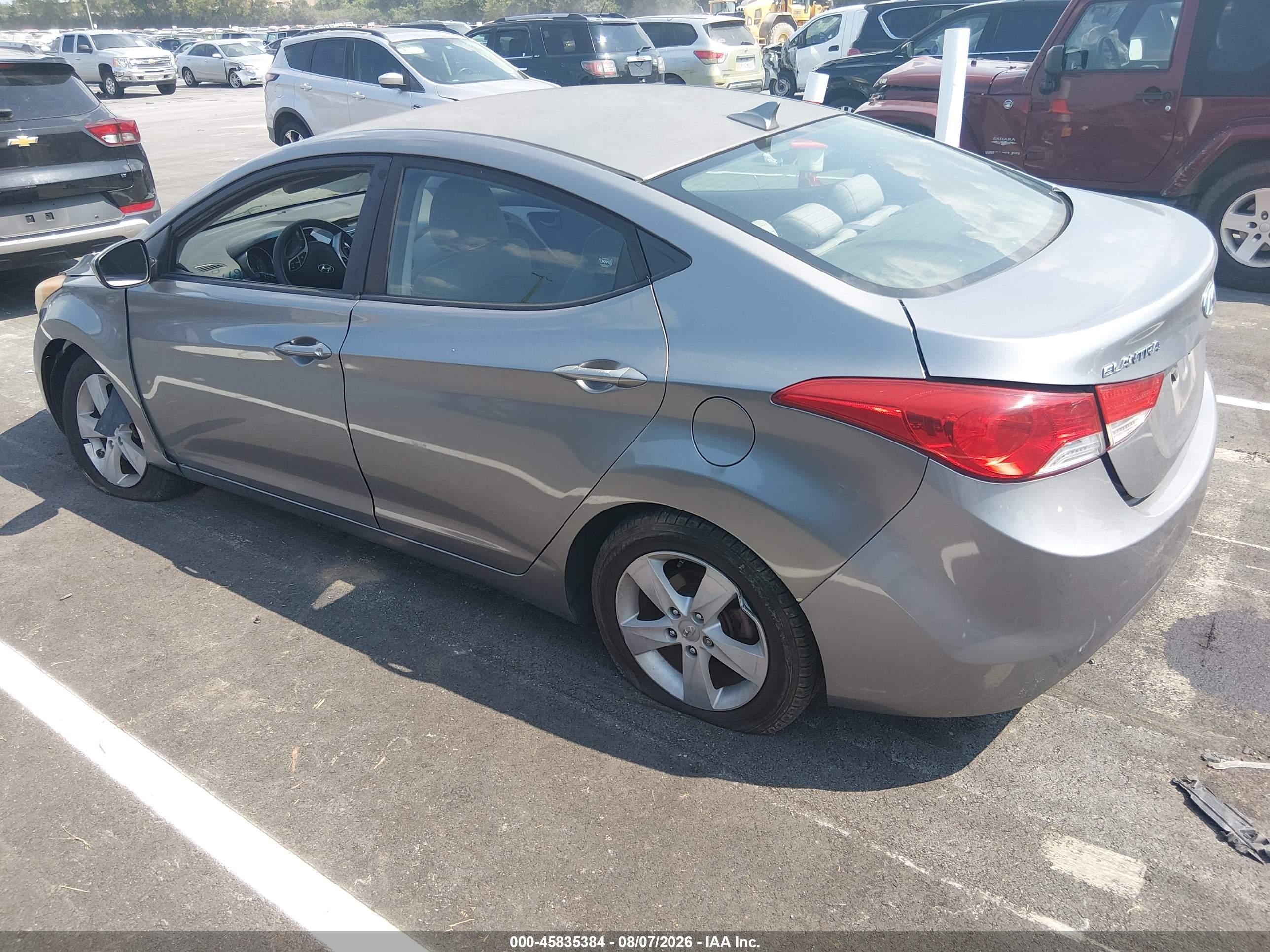 2012 Hyundai Elantra Gls (ulsan Plant) Gray vin: KMHDH4AE5CU306387