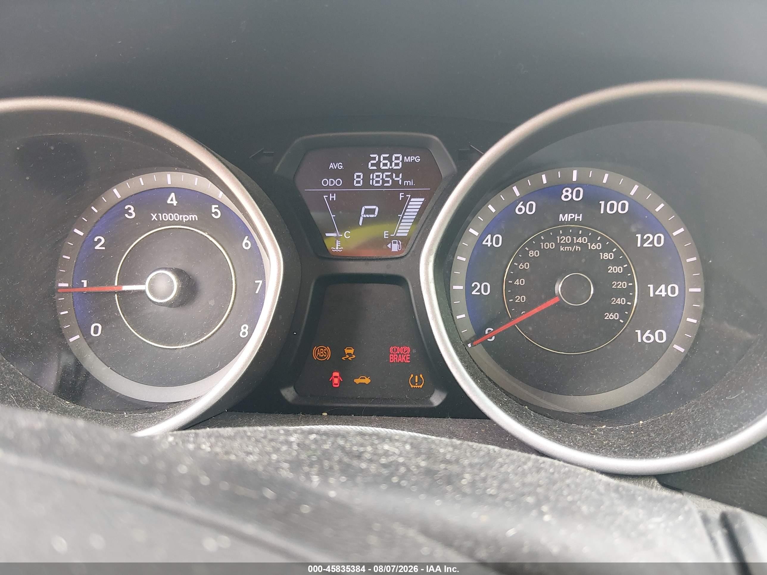 2012 Hyundai Elantra Gls (ulsan Plant) Gray vin: KMHDH4AE5CU306387