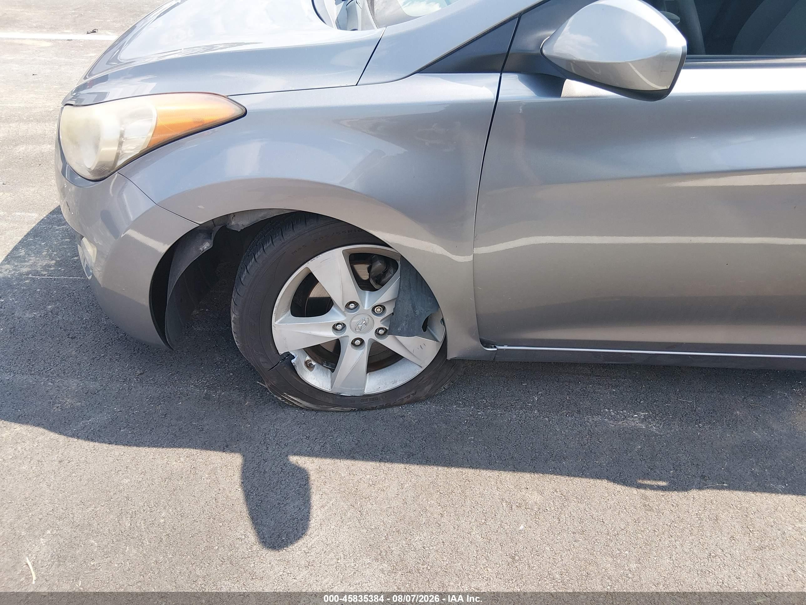 2012 Hyundai Elantra Gls (ulsan Plant) Gray vin: KMHDH4AE5CU306387