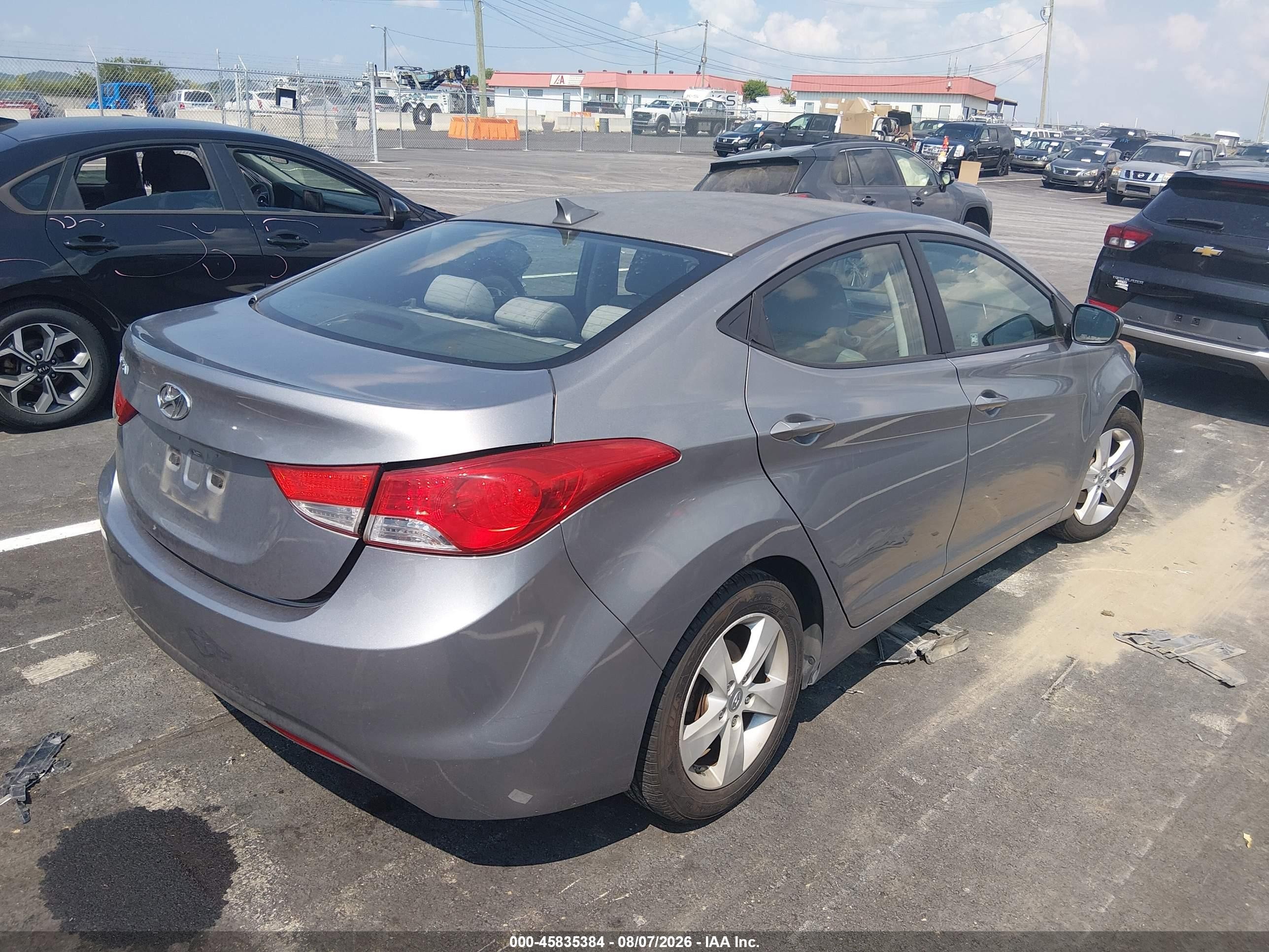 2012 Hyundai Elantra Gls (ulsan Plant) Gray vin: KMHDH4AE5CU306387