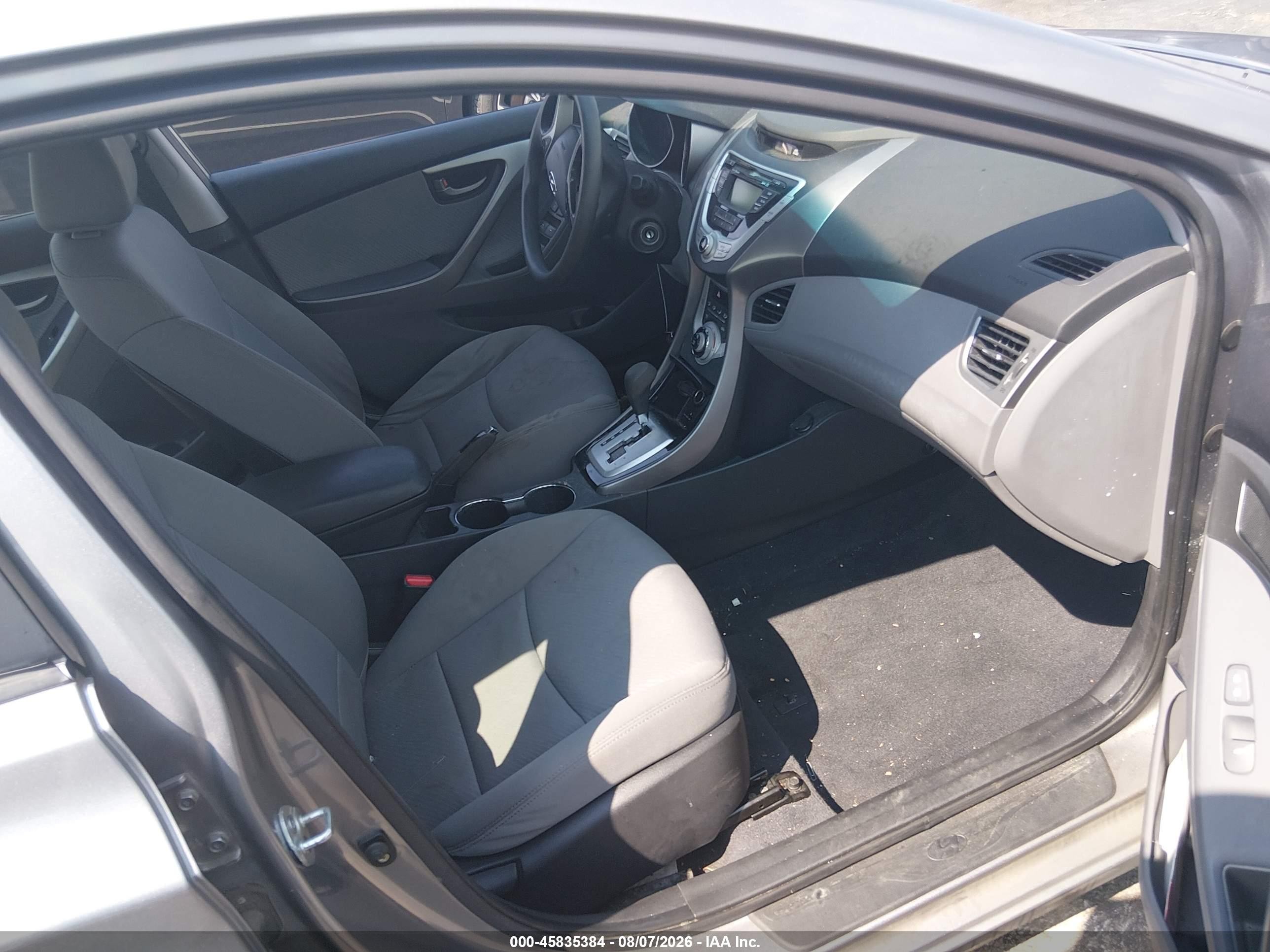 2012 Hyundai Elantra Gls (ulsan Plant) Gray vin: KMHDH4AE5CU306387