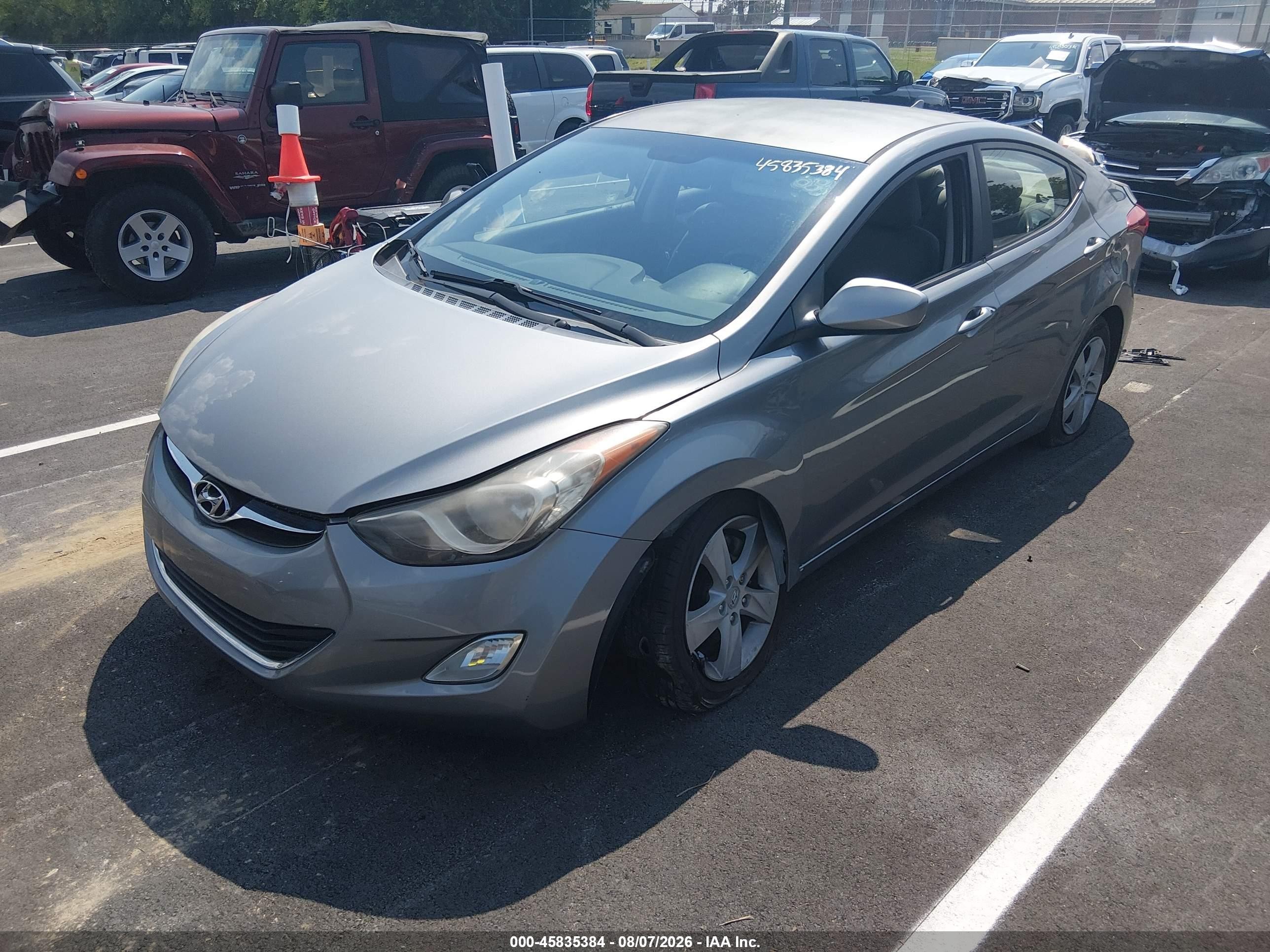 2012 Hyundai Elantra Gls (ulsan Plant) Gray vin: KMHDH4AE5CU306387