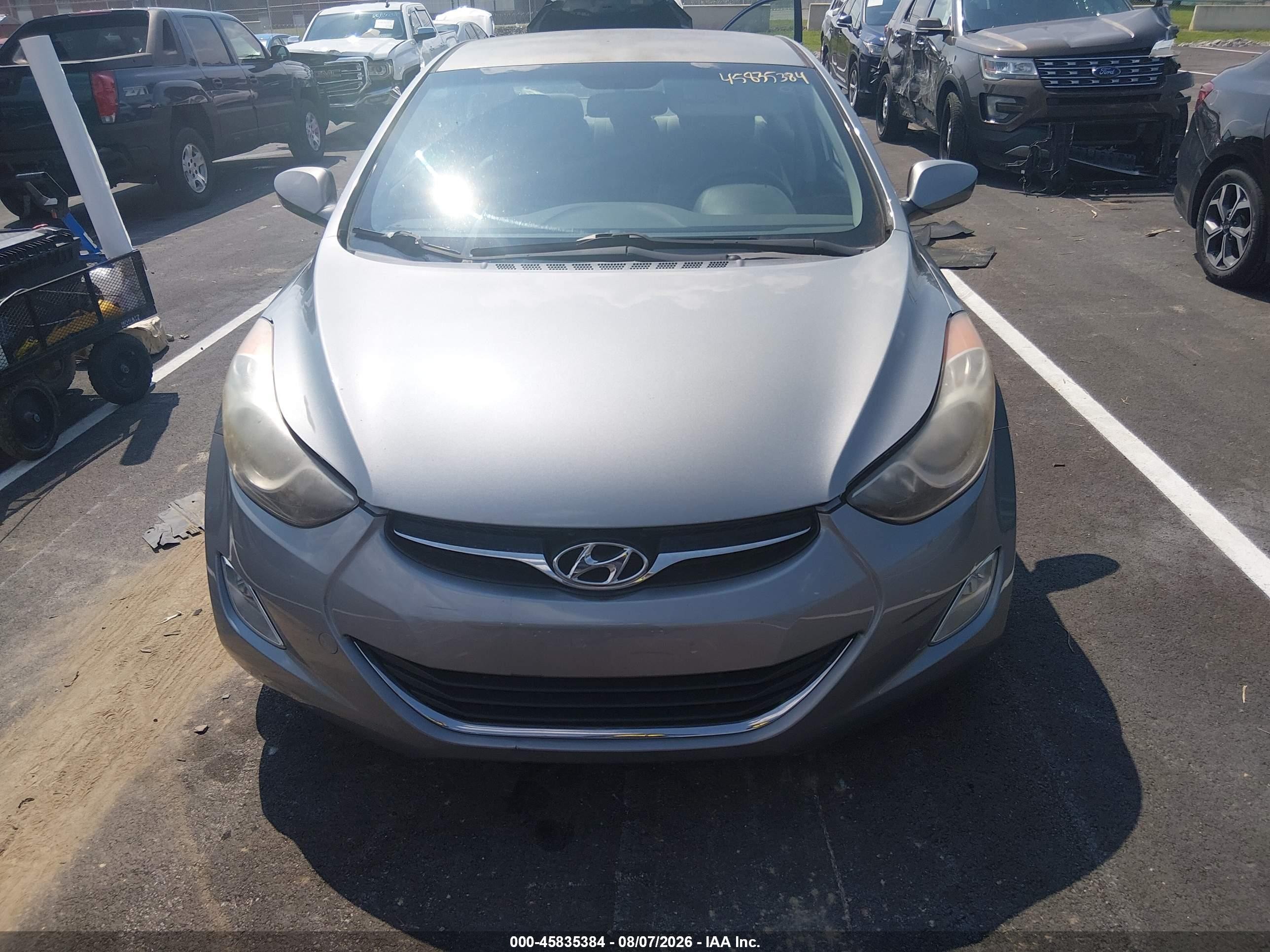 2012 Hyundai Elantra Gls (ulsan Plant) Gray vin: KMHDH4AE5CU306387